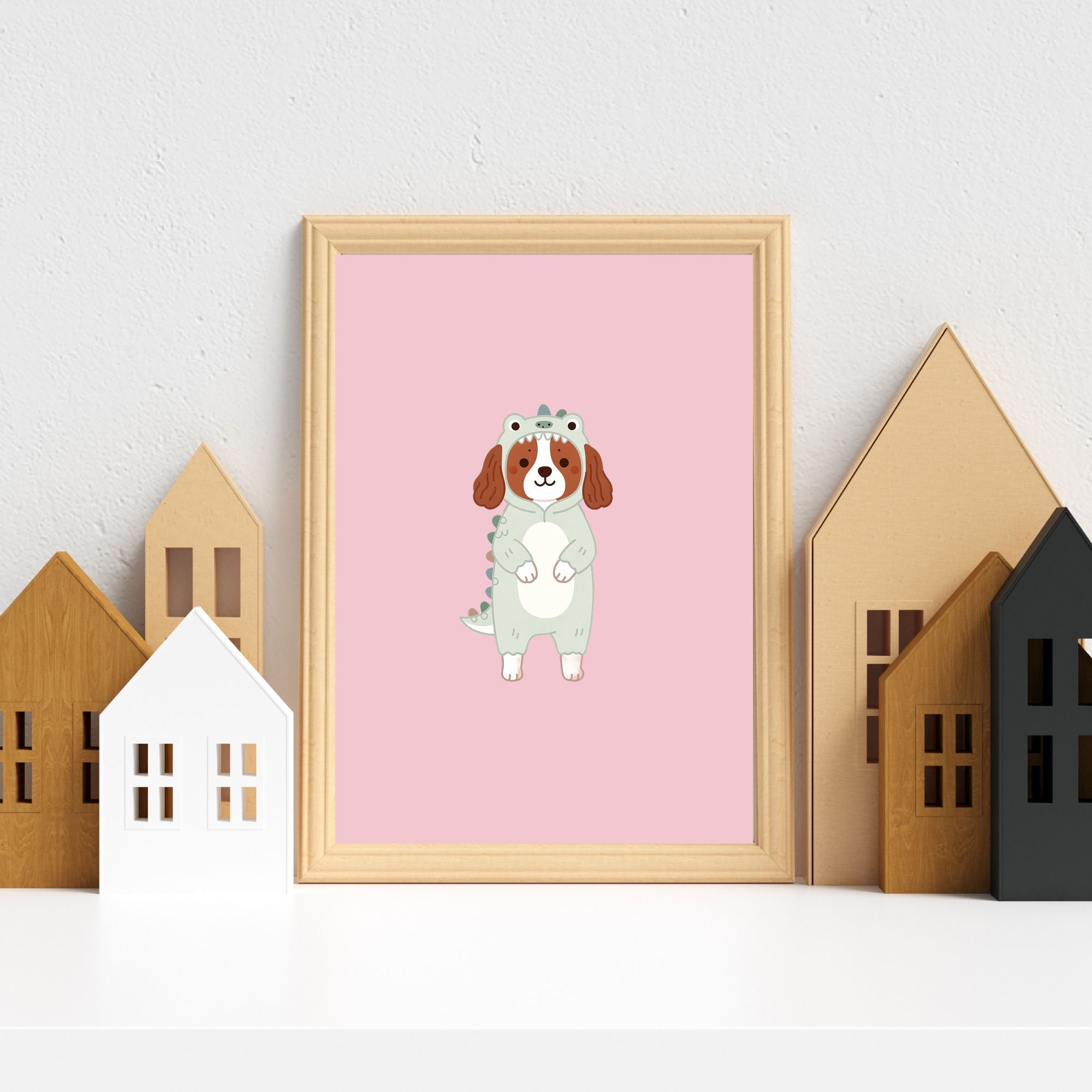 English Springer Spaniel Kids Nursery Wall Art Print Bundle — 22 Dog Costume Designs, 5 Colours, 6 Print Sizes | Digital Download