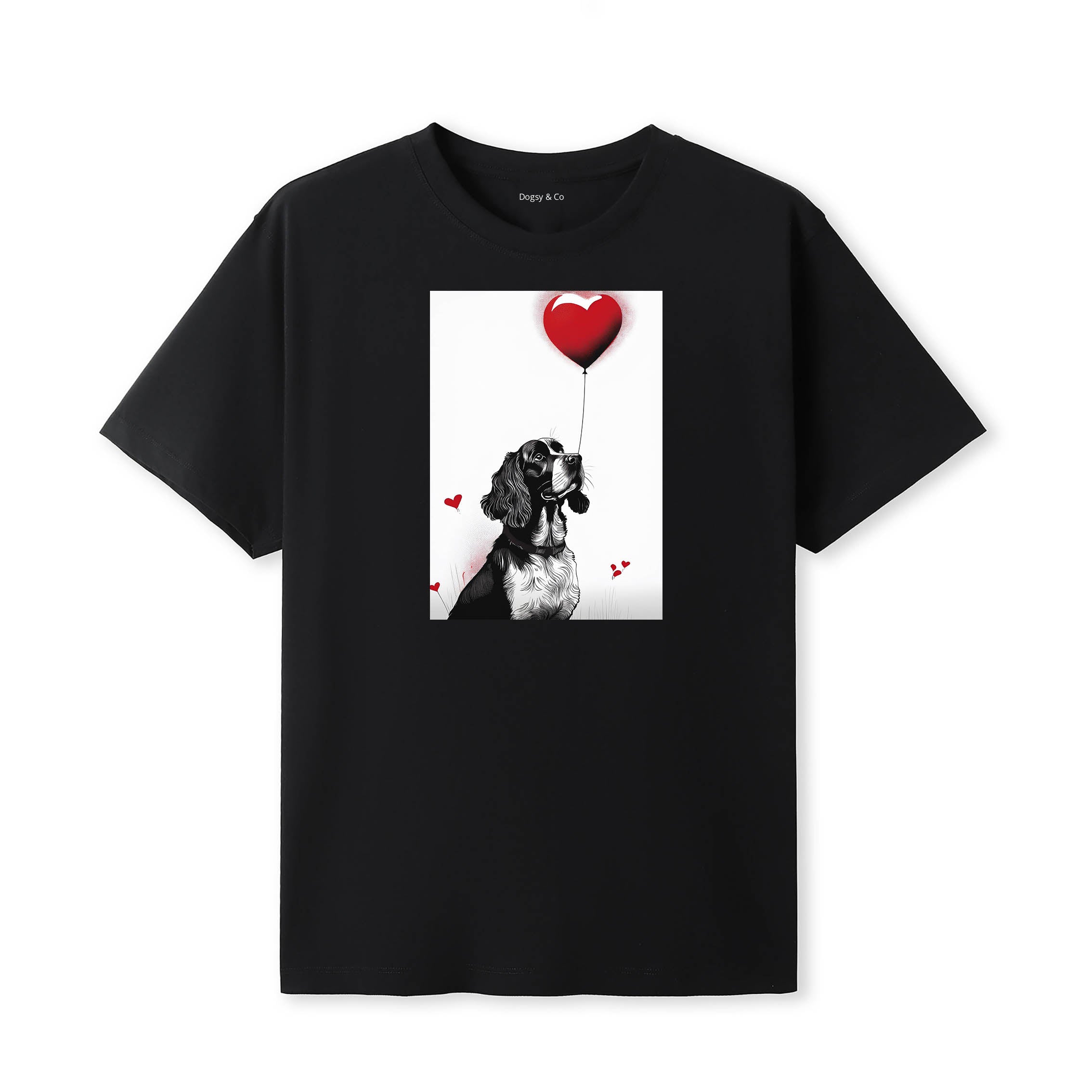 English Springer Spaniel 1 Dogsy T-Shirt Black
