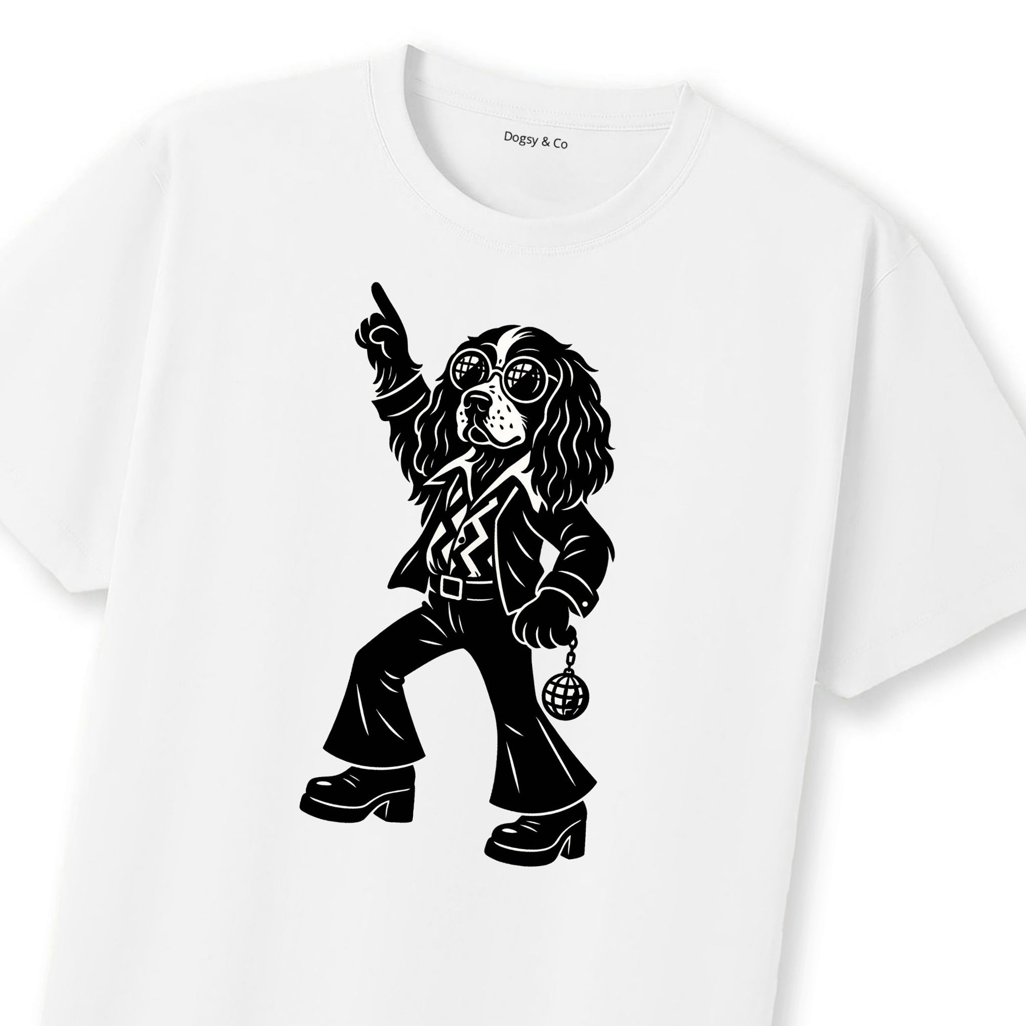 English Springer Spaniel Disco Doggo T-Shirt | Dogsy & Co