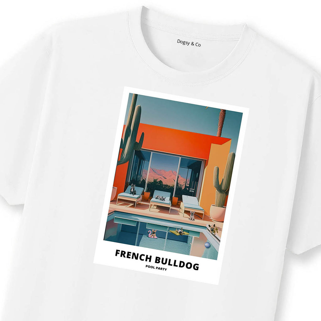 French Bulldog Pool Party T-shirt