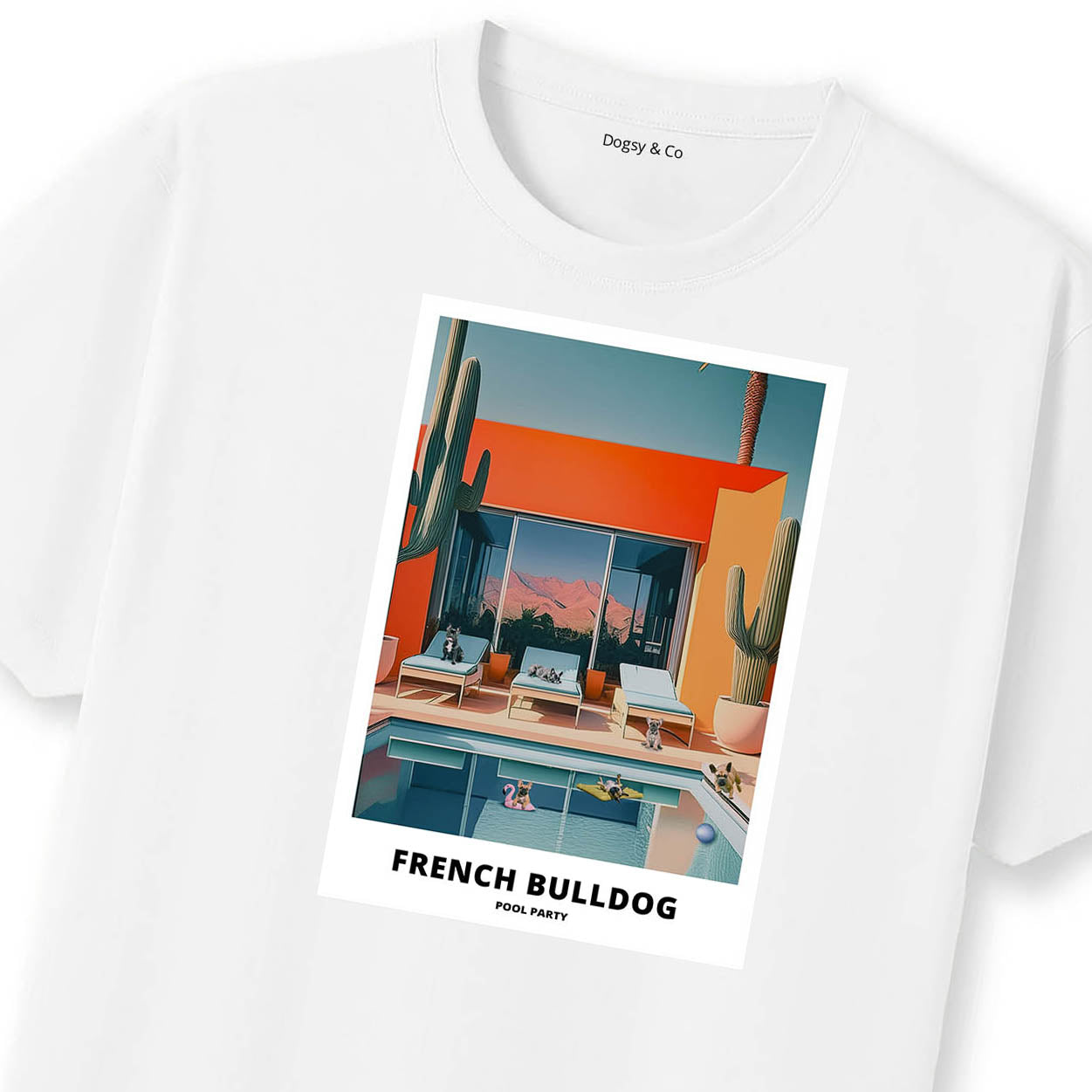 French Bulldog Pool Party T-shirt