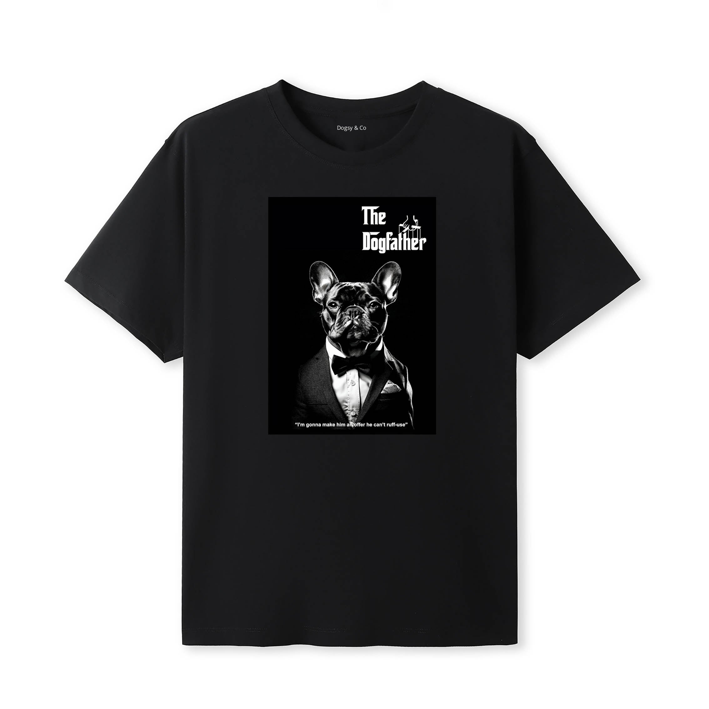 French Bulldog Dogfather T-Shirt Artwork