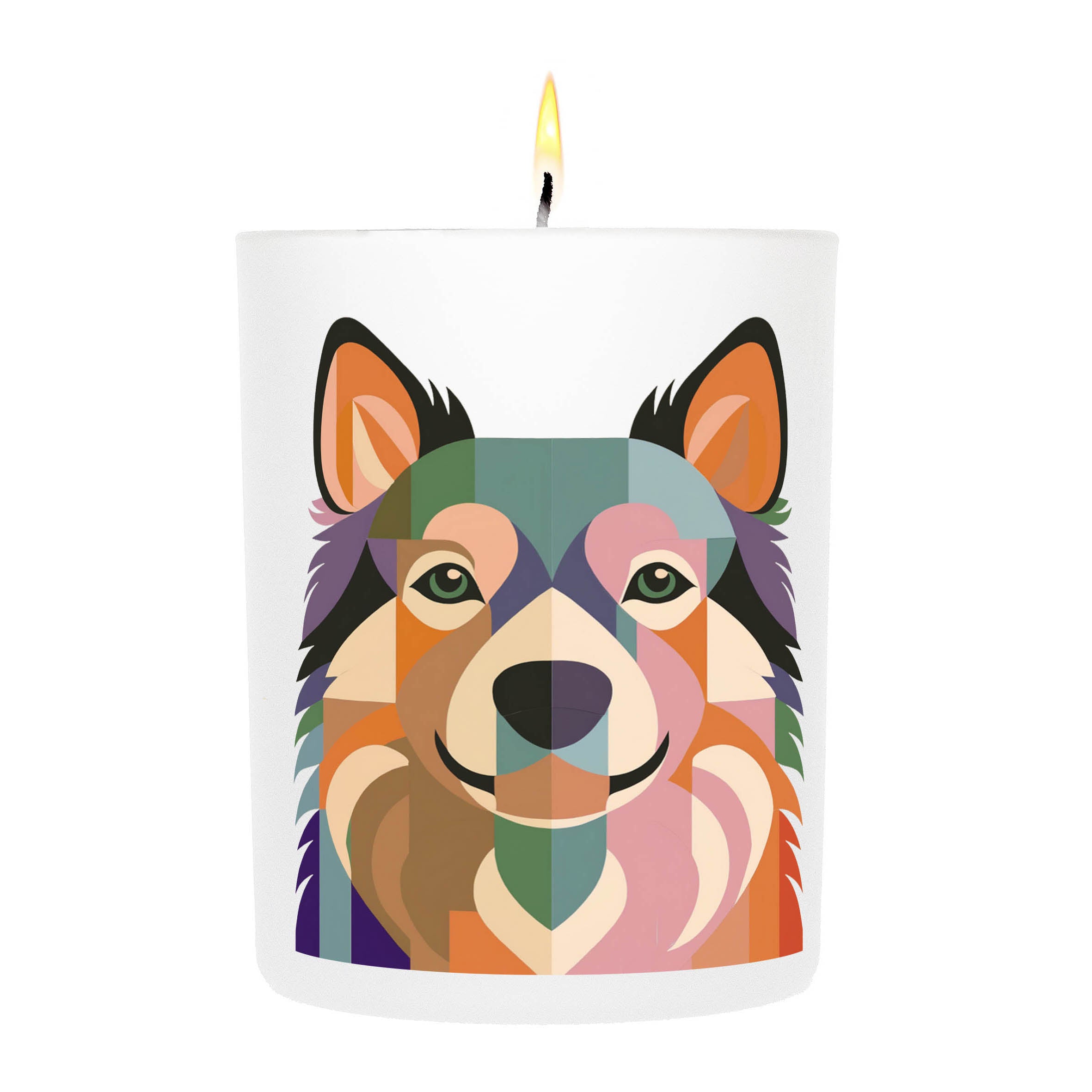 Finnish Lapphund Graphic Bold Dog Candle