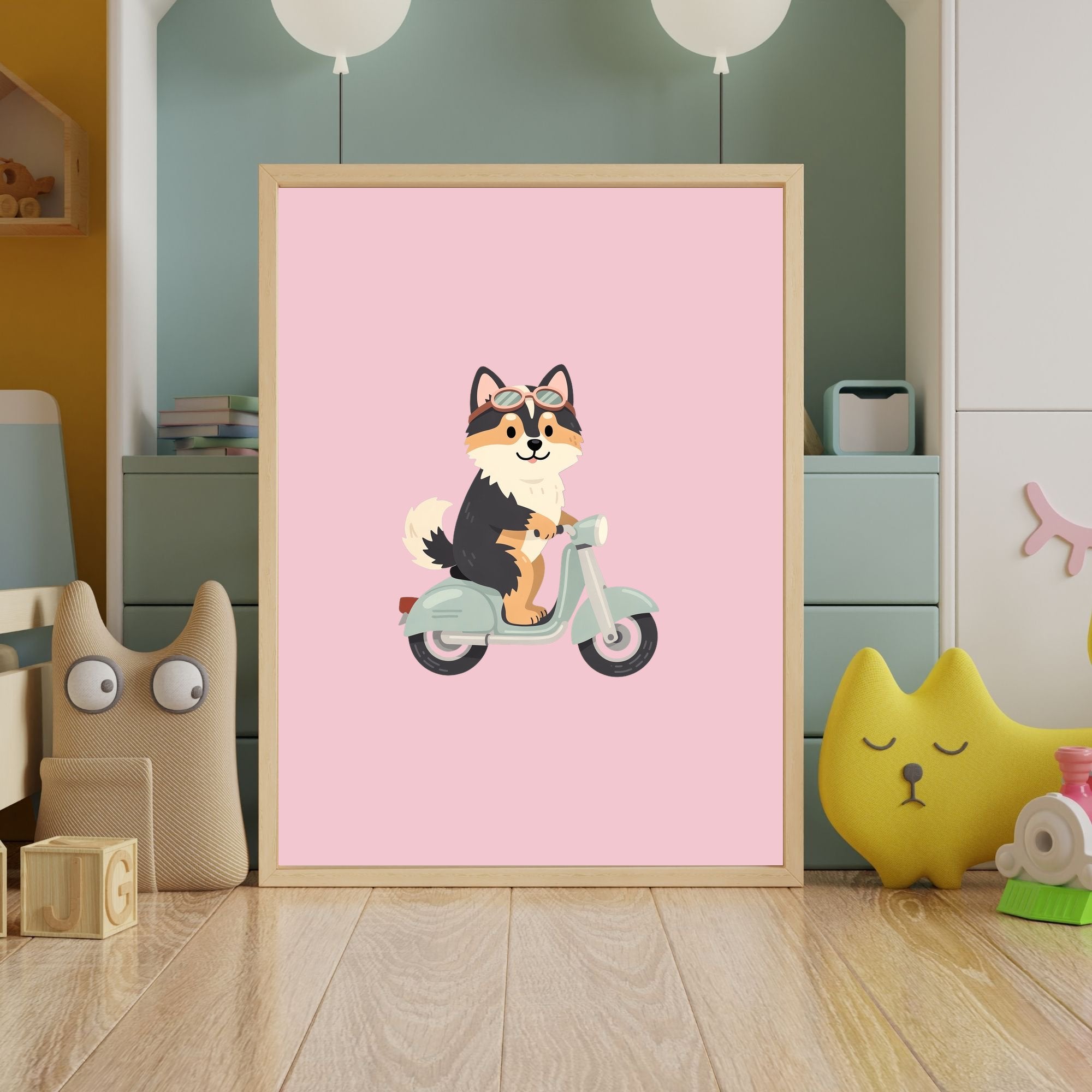 Finnish Lapphund Kids Nursery Wall Art Print Bundle — 22 Dog Costume Designs, 5 Colours, 6 Print Sizes | Digital Download
