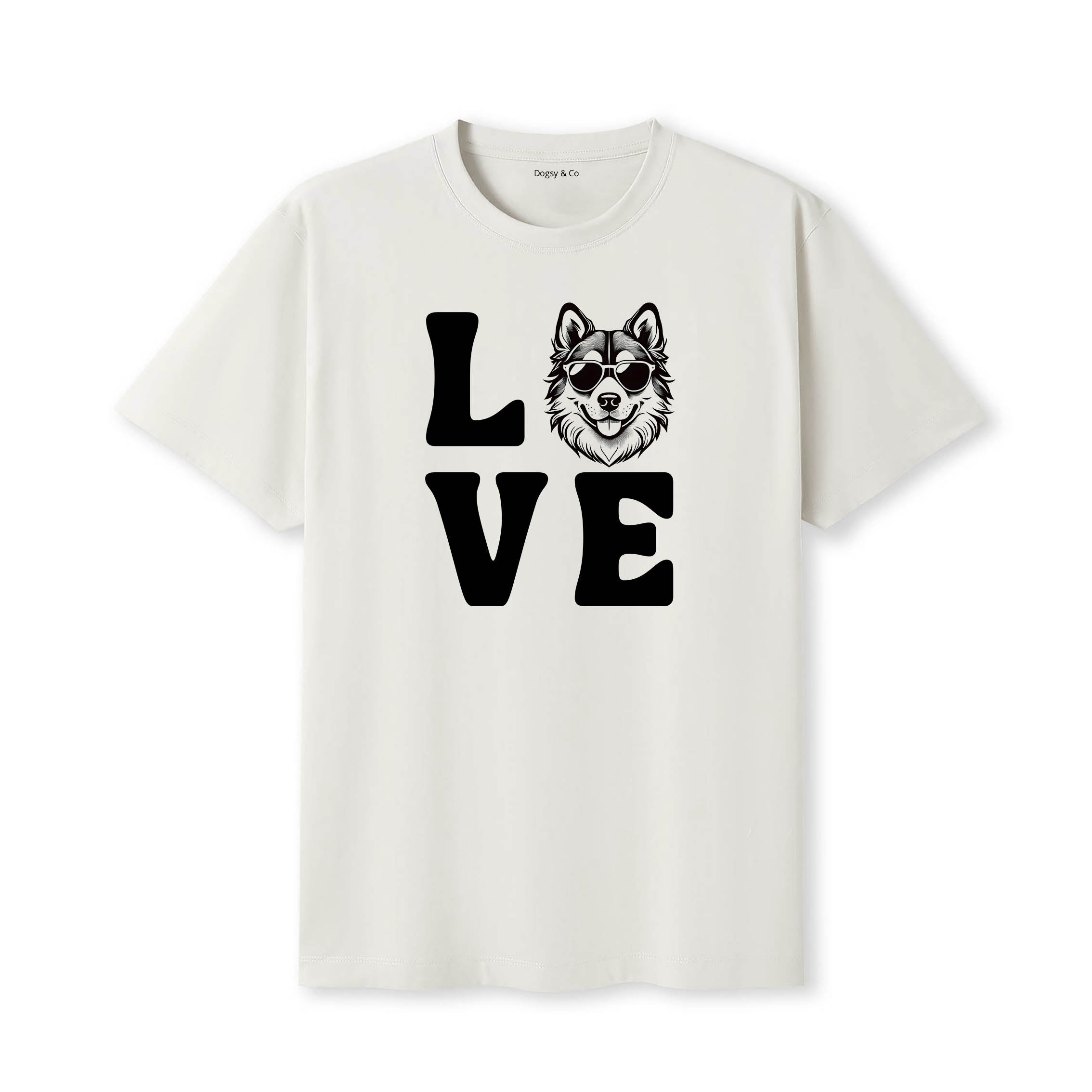 Finnish Lapphund LOVE DOGS Tshirt - Natural