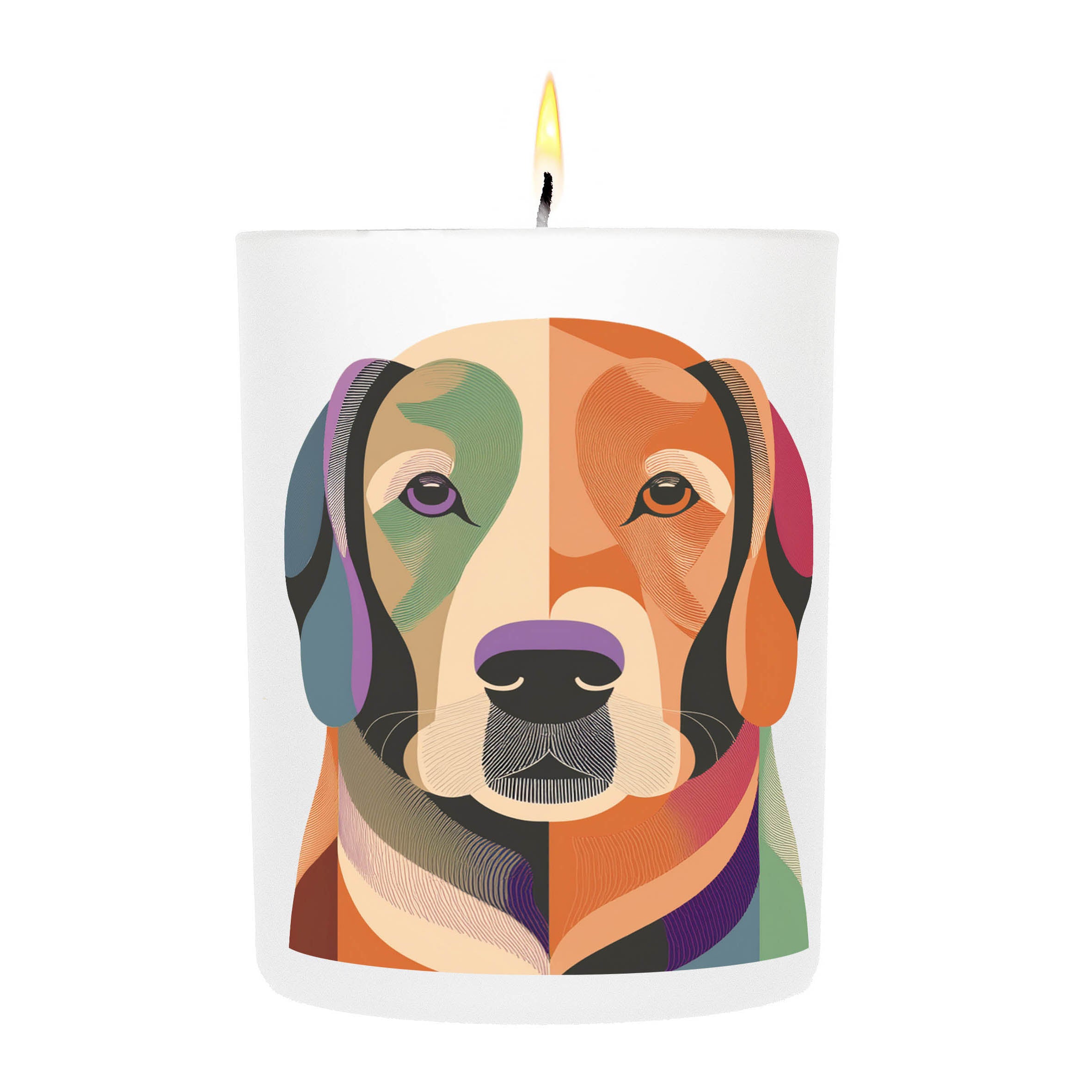Flat Coated Retrievers Graphic Bold Dog Candle