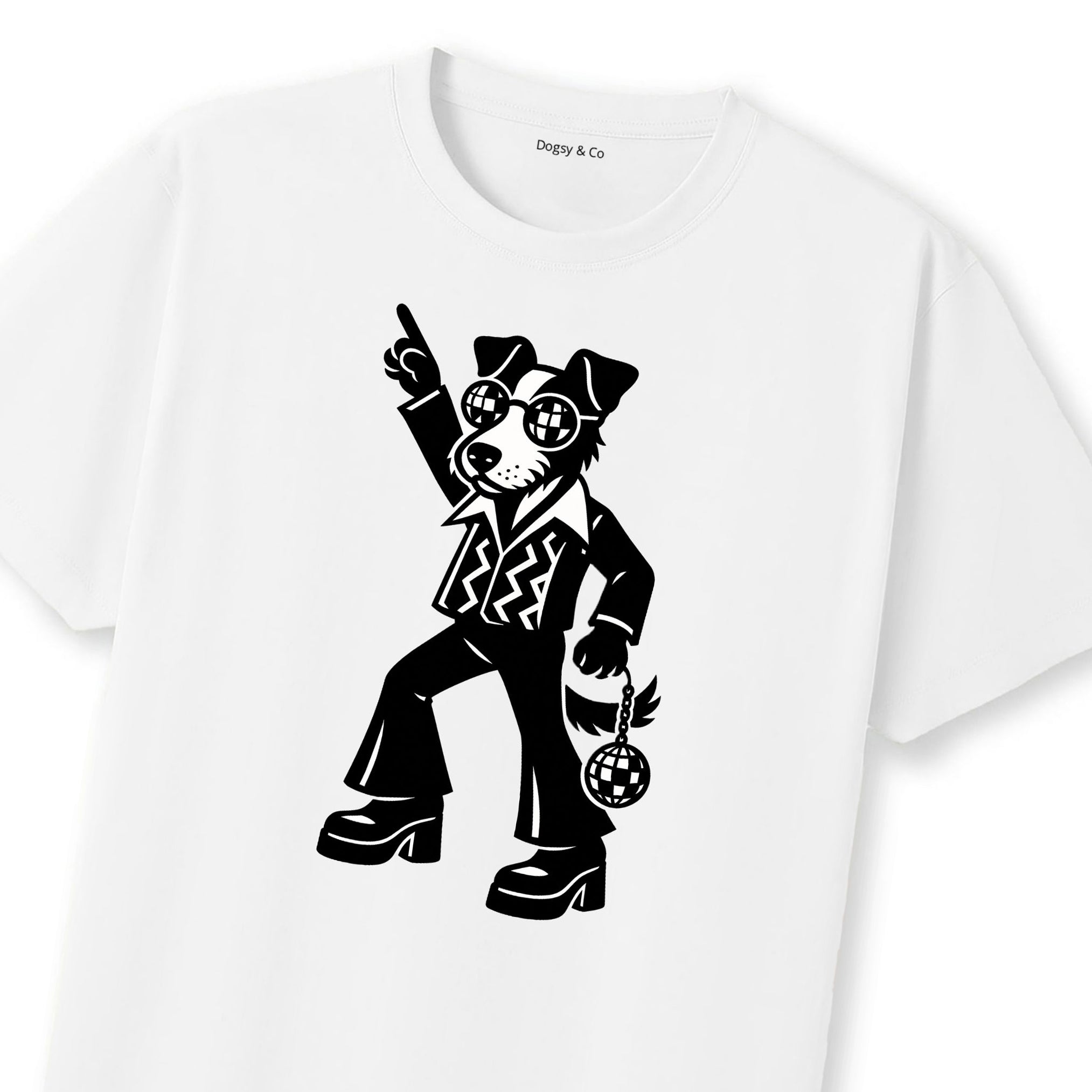 Fox Terrier Disco Doggo T-Shirt | Dogsy & Co