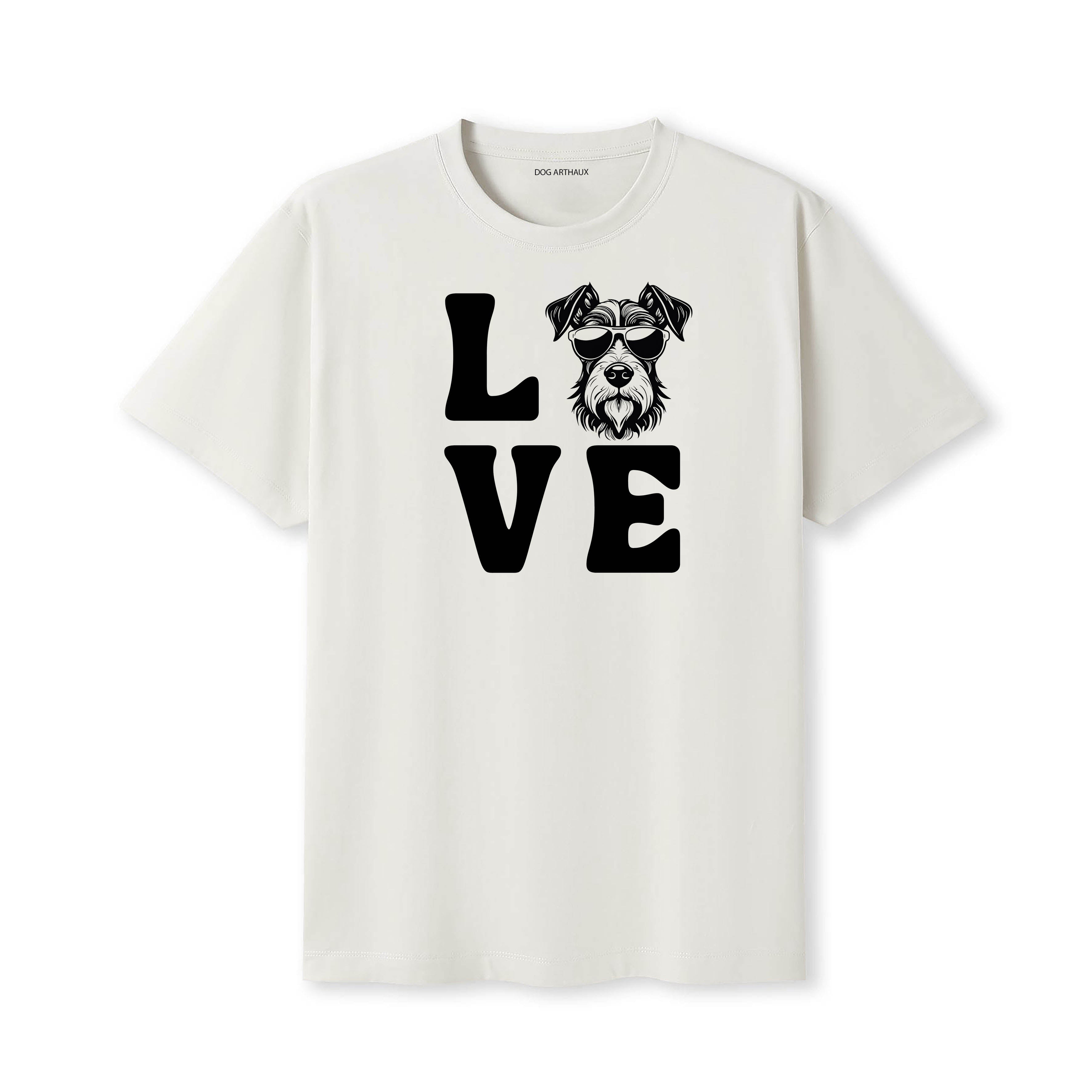 Fox Terrier Long Haired LOVE DOGS Tshirt