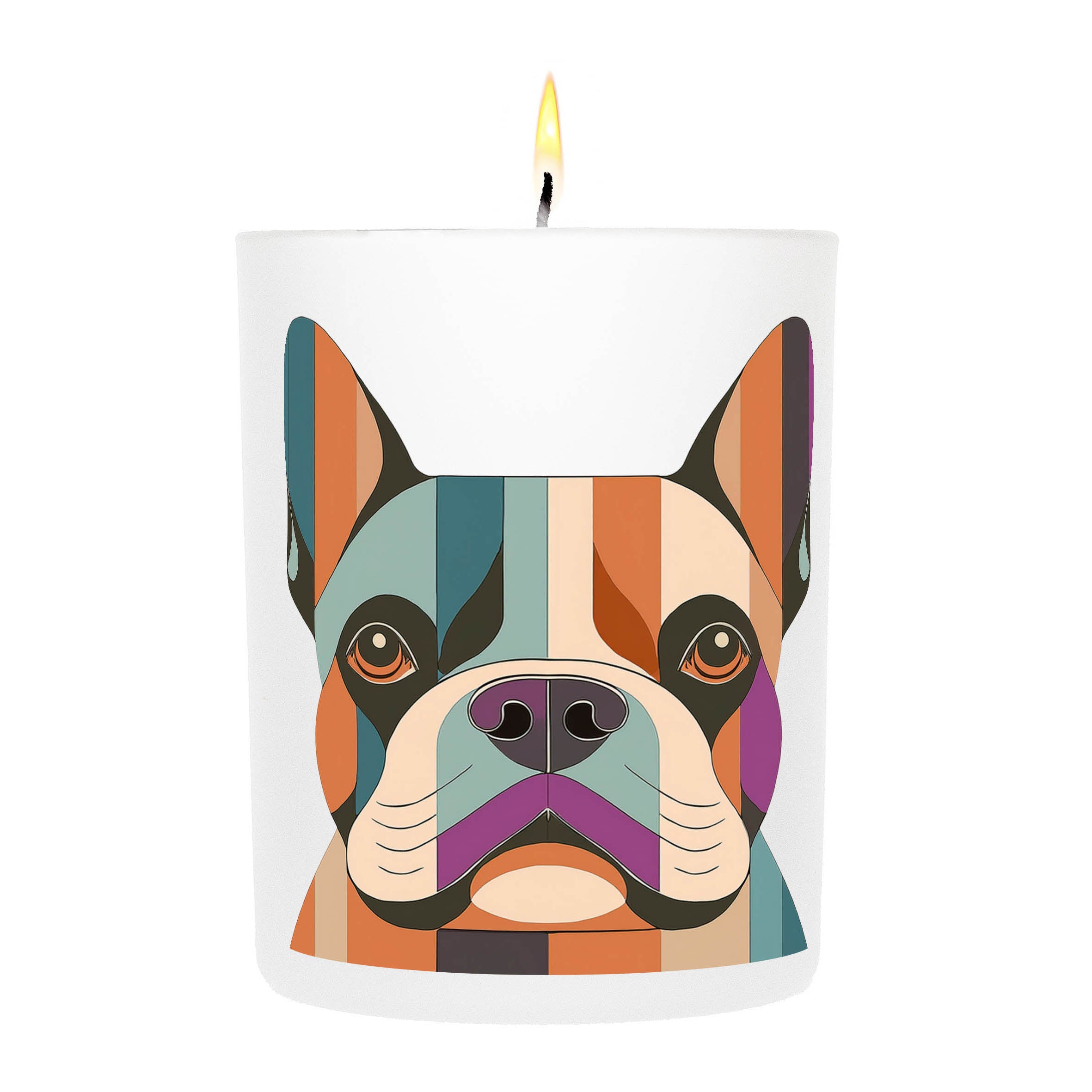 French Bulldog Graphic Bold Dog Candle