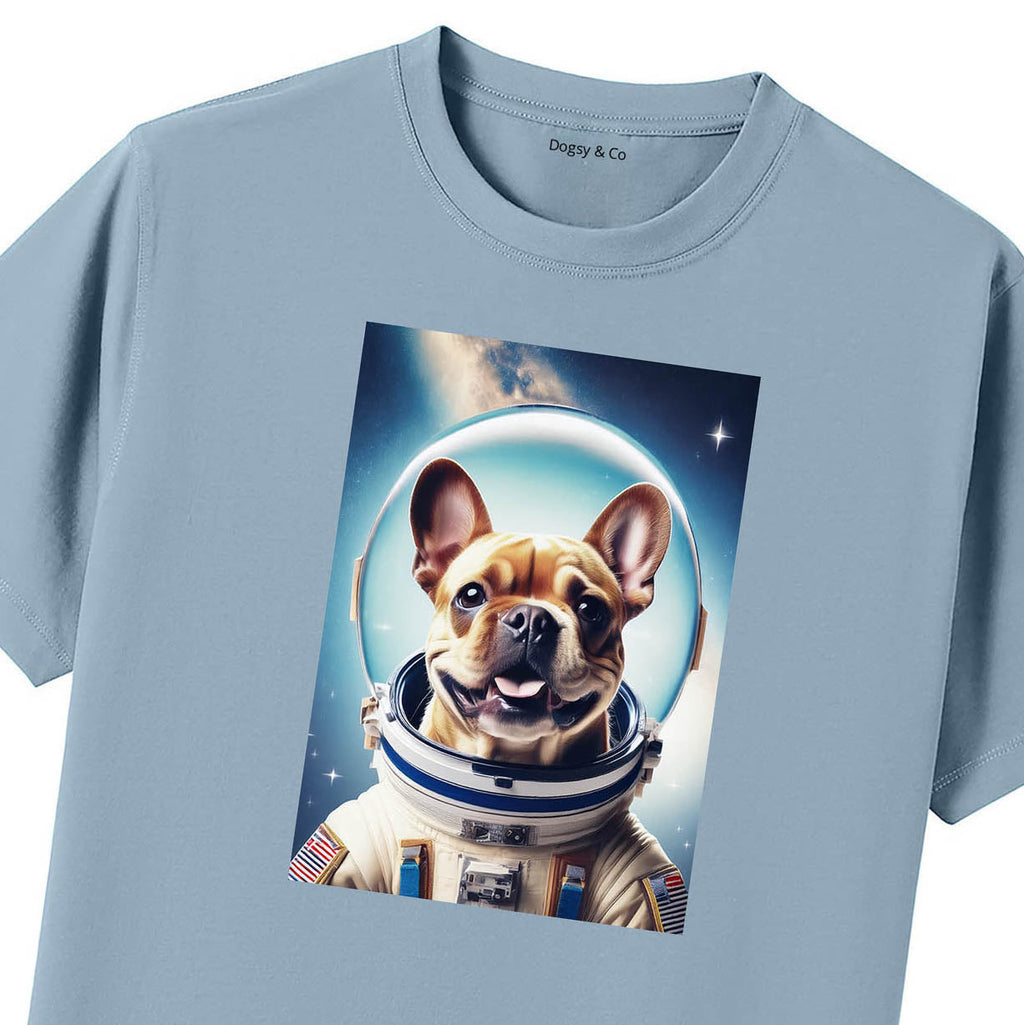 Blue T-Shirt Close Up