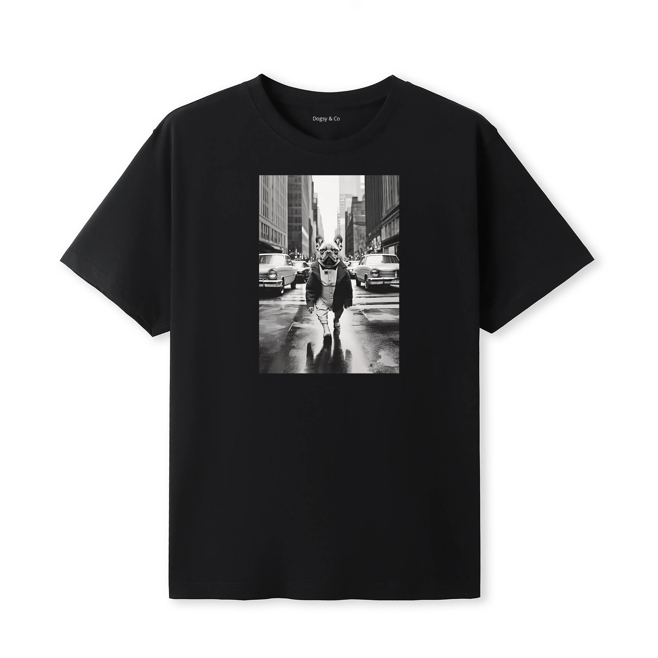 French Bulldog Dogsy Dean T-Shirt Black