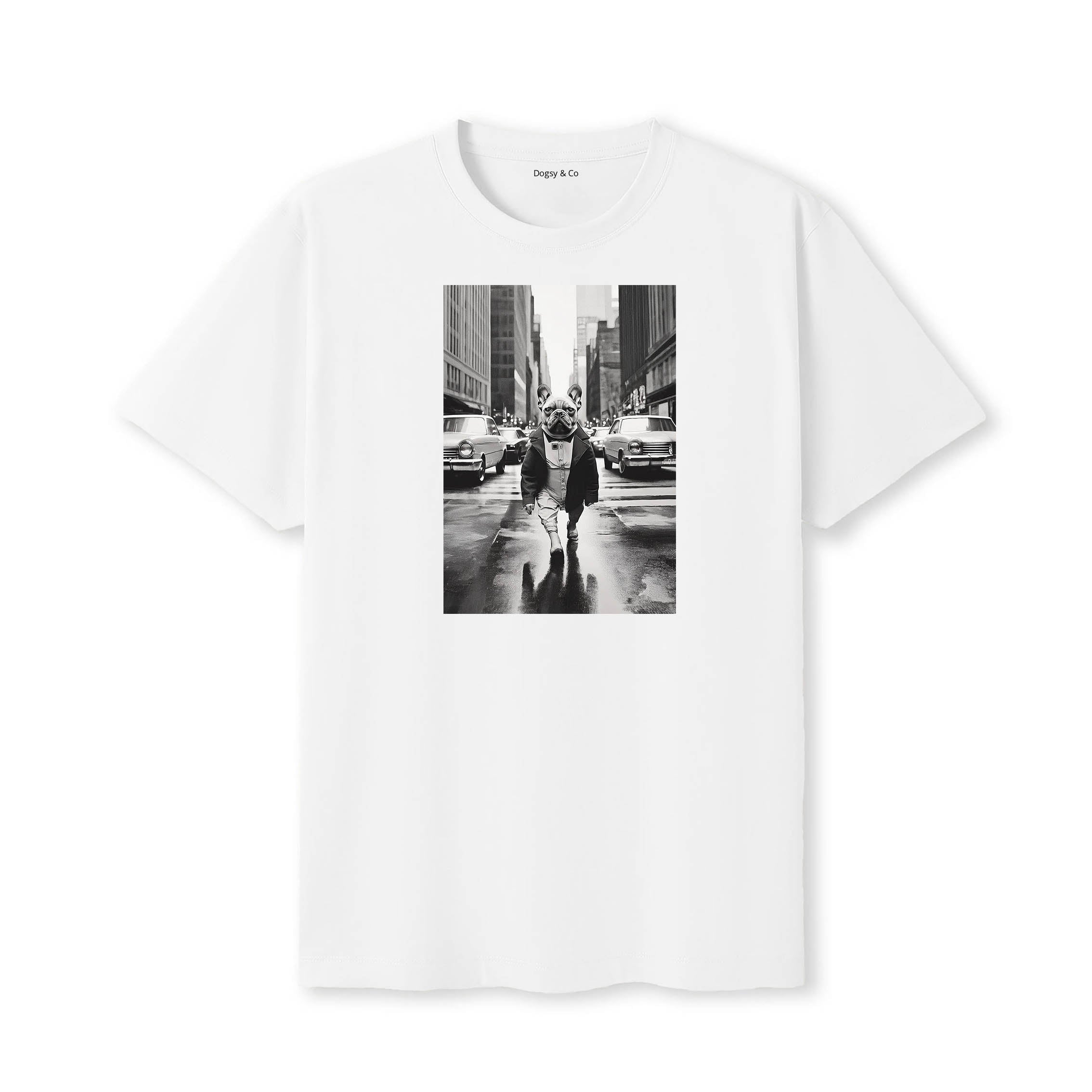 French Bulldog Dogsy Dean T-Shirt White