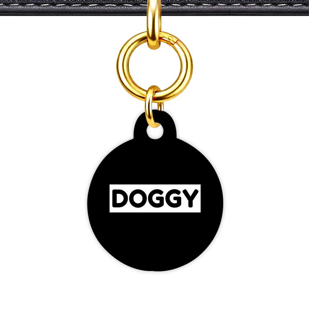 Black & White Classic Pet ID Tag (Dog Tag & Cat Tag) - Image 3 | Dogsy & Co