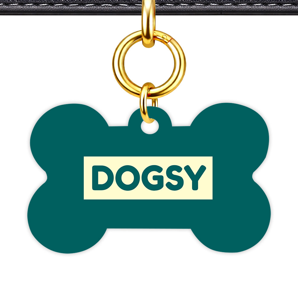 Classic Pet ID Tag Gold Vol 2 | 5 Colours | Heart Bone Circle | Dog Tag - Image 6 | Dogsy & Co