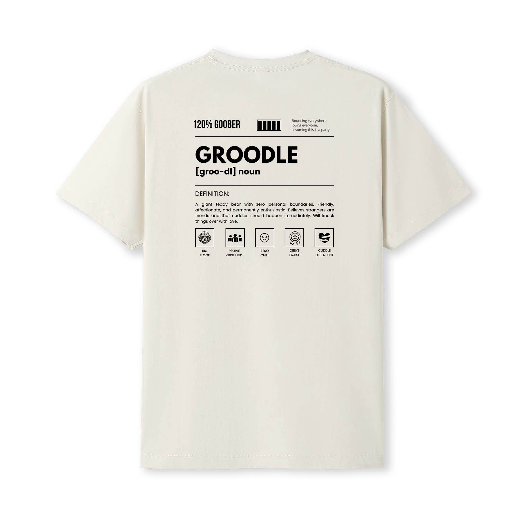 Groodle Dog Attitude Tshirt Funny Breed Definition Tee