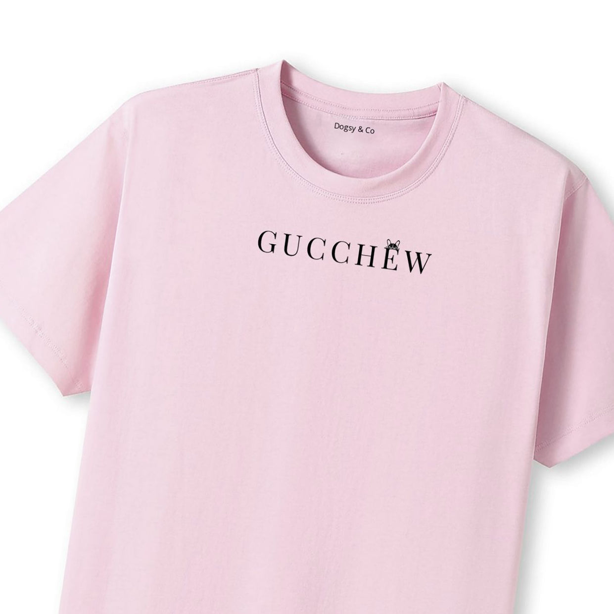 GUCCHEW Dogsigner T-Shirt - close up view
