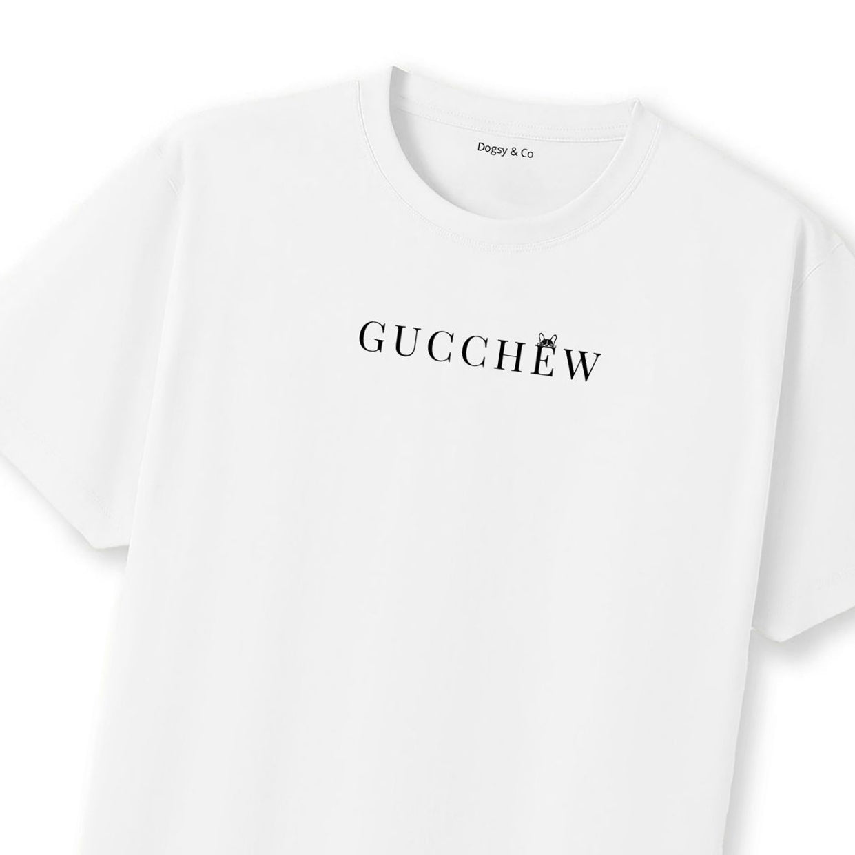 GUCCHEW Dogsigner T-Shirt - close up view