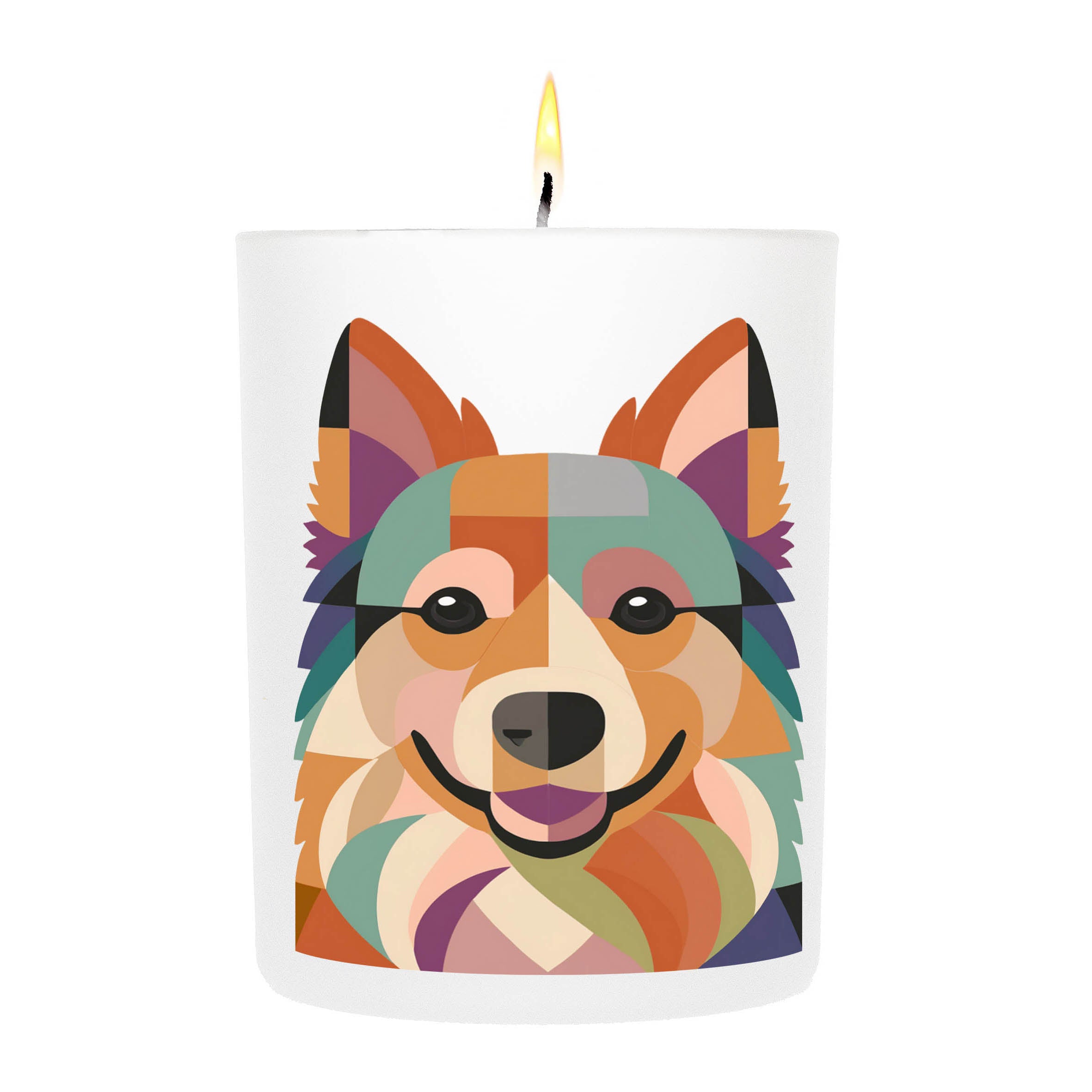 German Spitz Graphic Bold Dog Candle