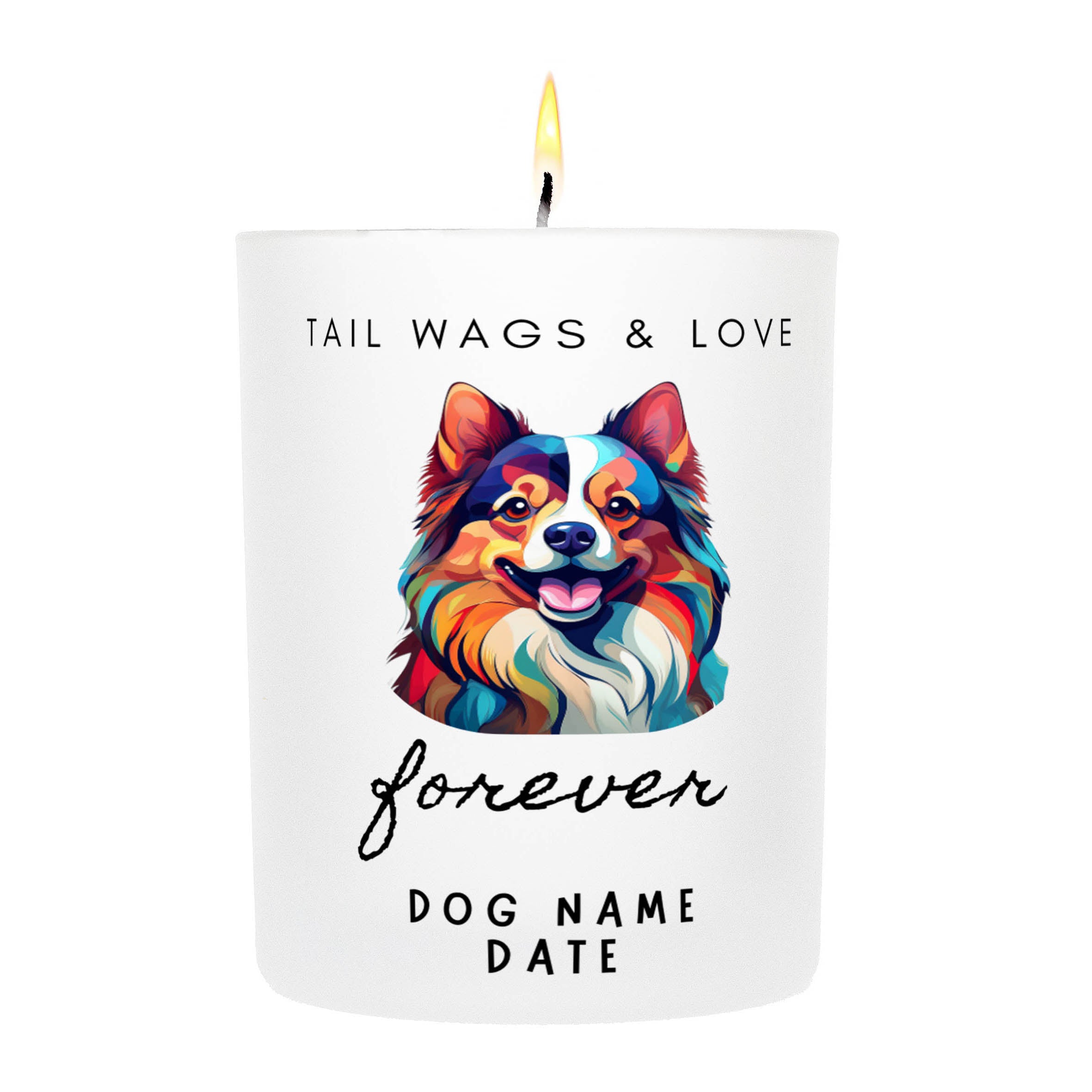 GERMAN SPITZ   Tail Wags & Love Custom Candle