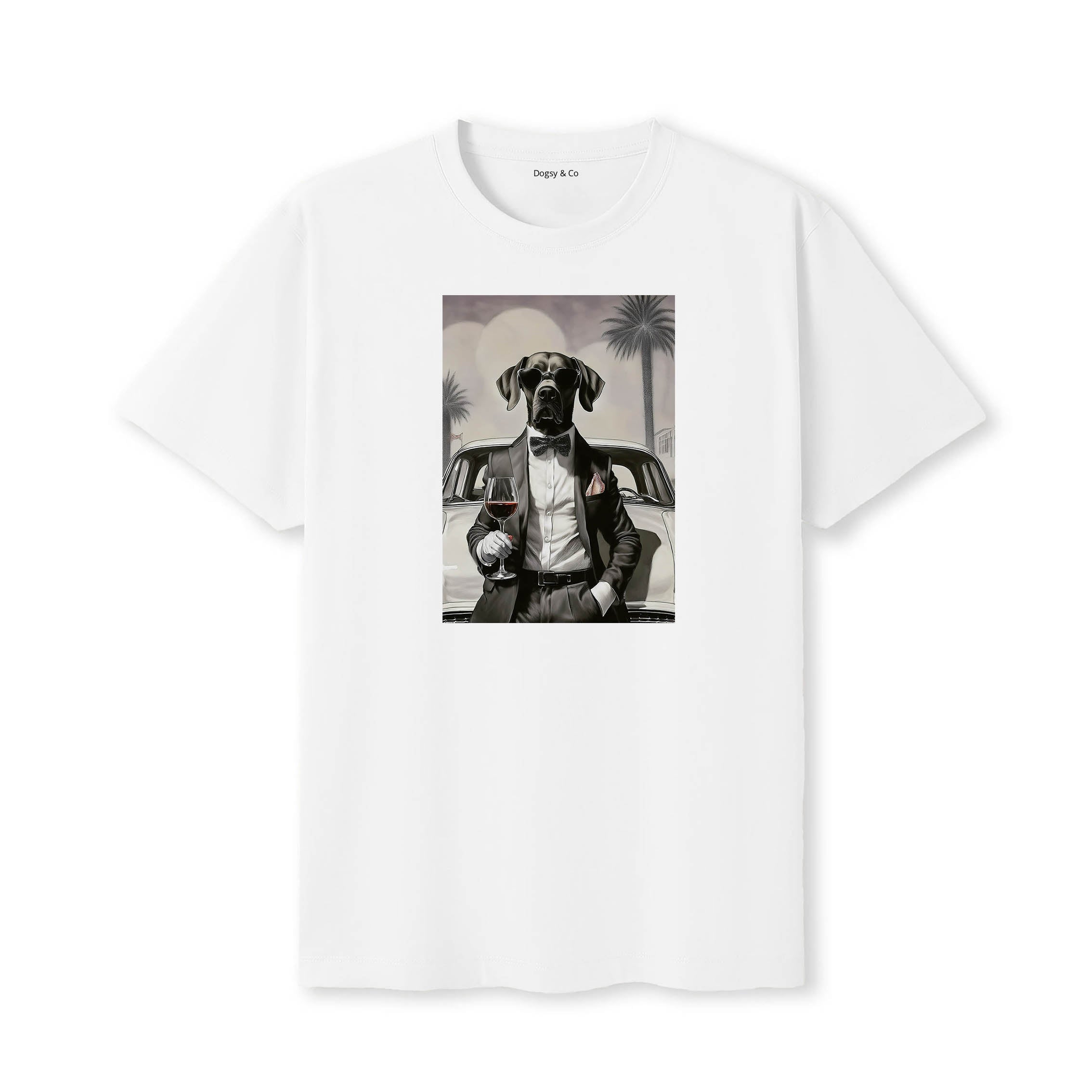 German Pointer distinguished gentleman dog t-shirt - white