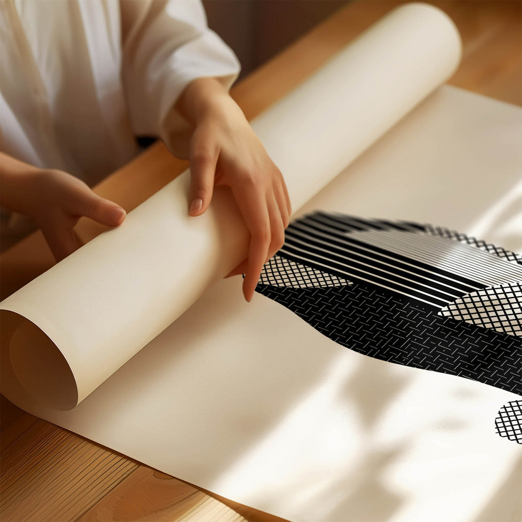 German Pointer Geometric Line Art mockup