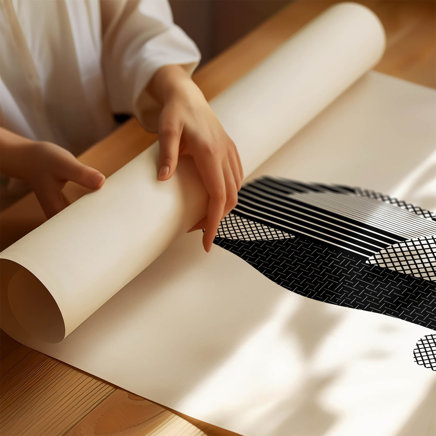 German Pointer Geometric Line Art mockup