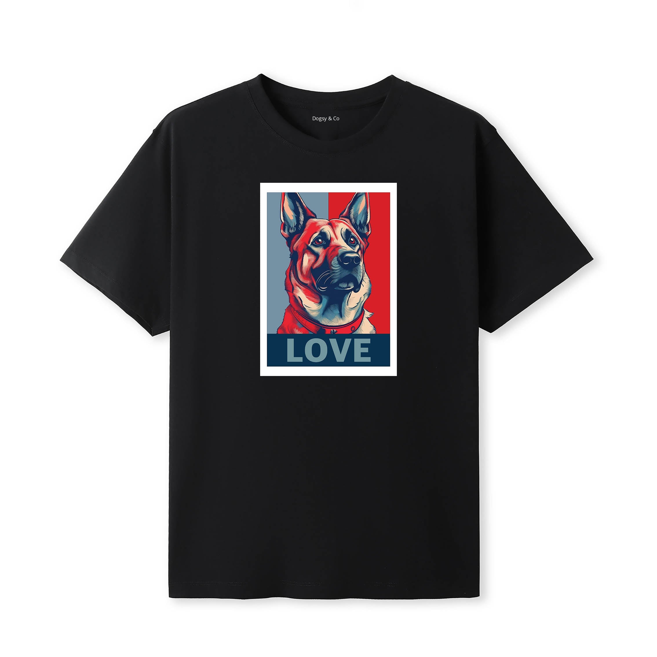German Shepherd Love Pop Art T-Shirt V1