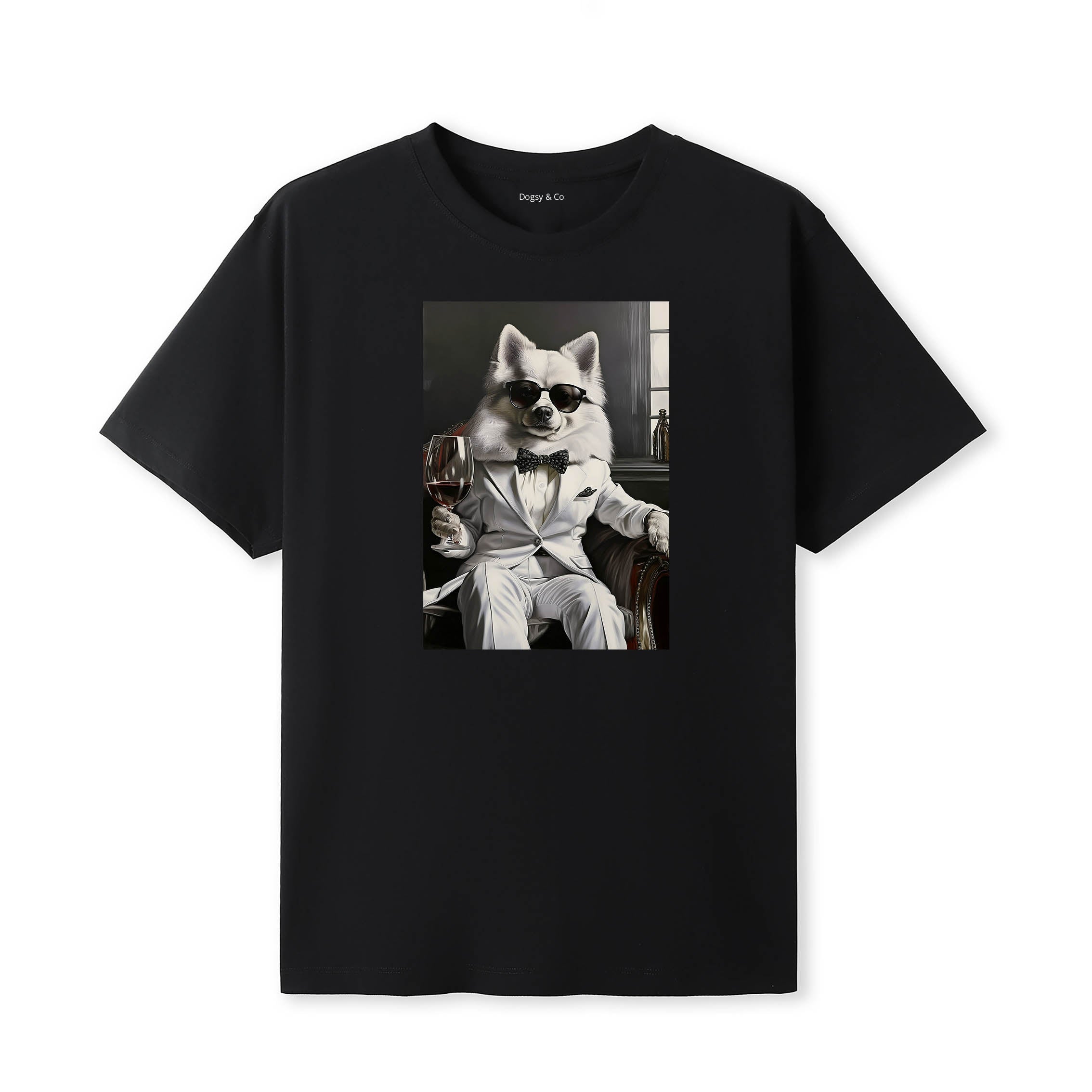 German Spitz distinguished gentleman dog t-shirt - black