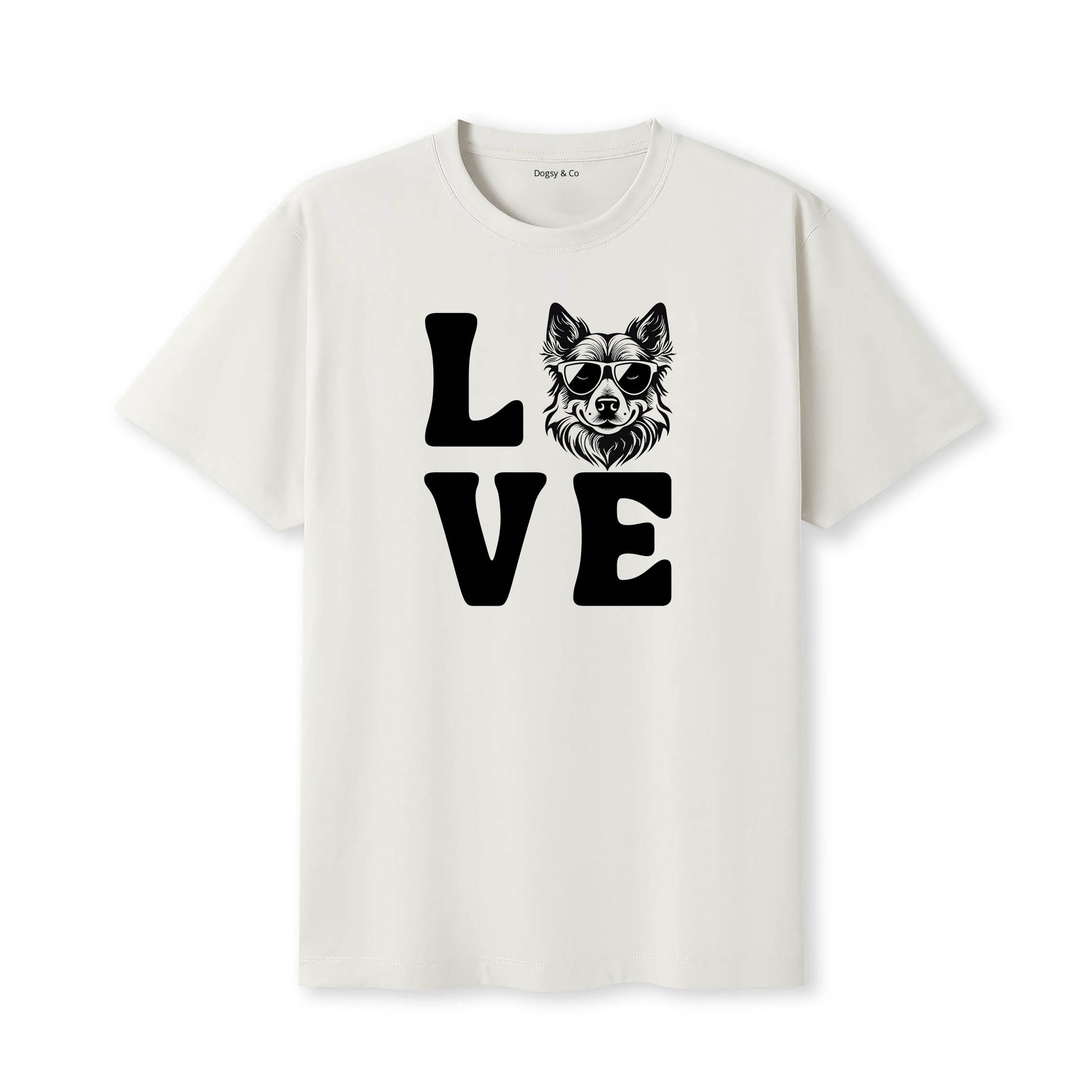 German Spitz LOVE DOGS Tshirt - Natural