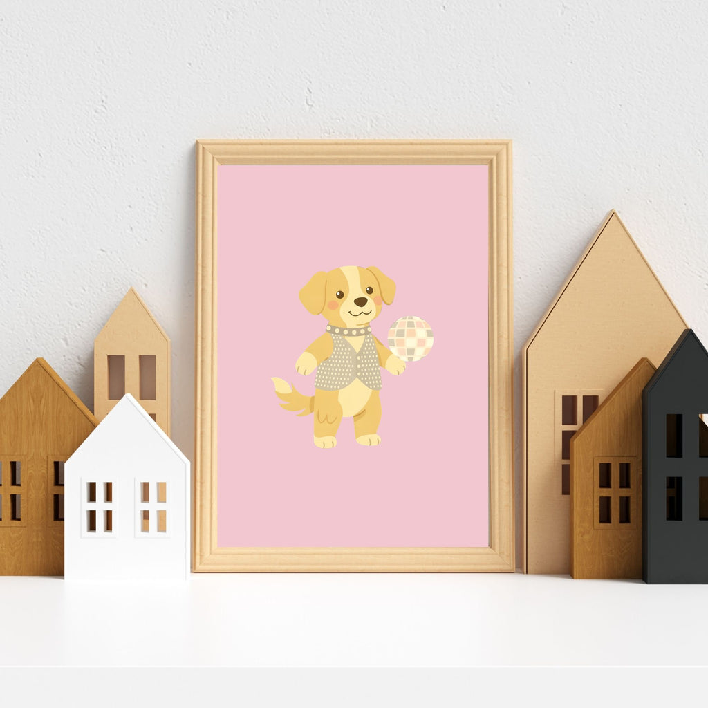 Golden Retriever Kids Nursery Wall Art Print Bundle — 22 Dog Costume Designs, 5 Colours, 6 Print Sizes | Digital Download