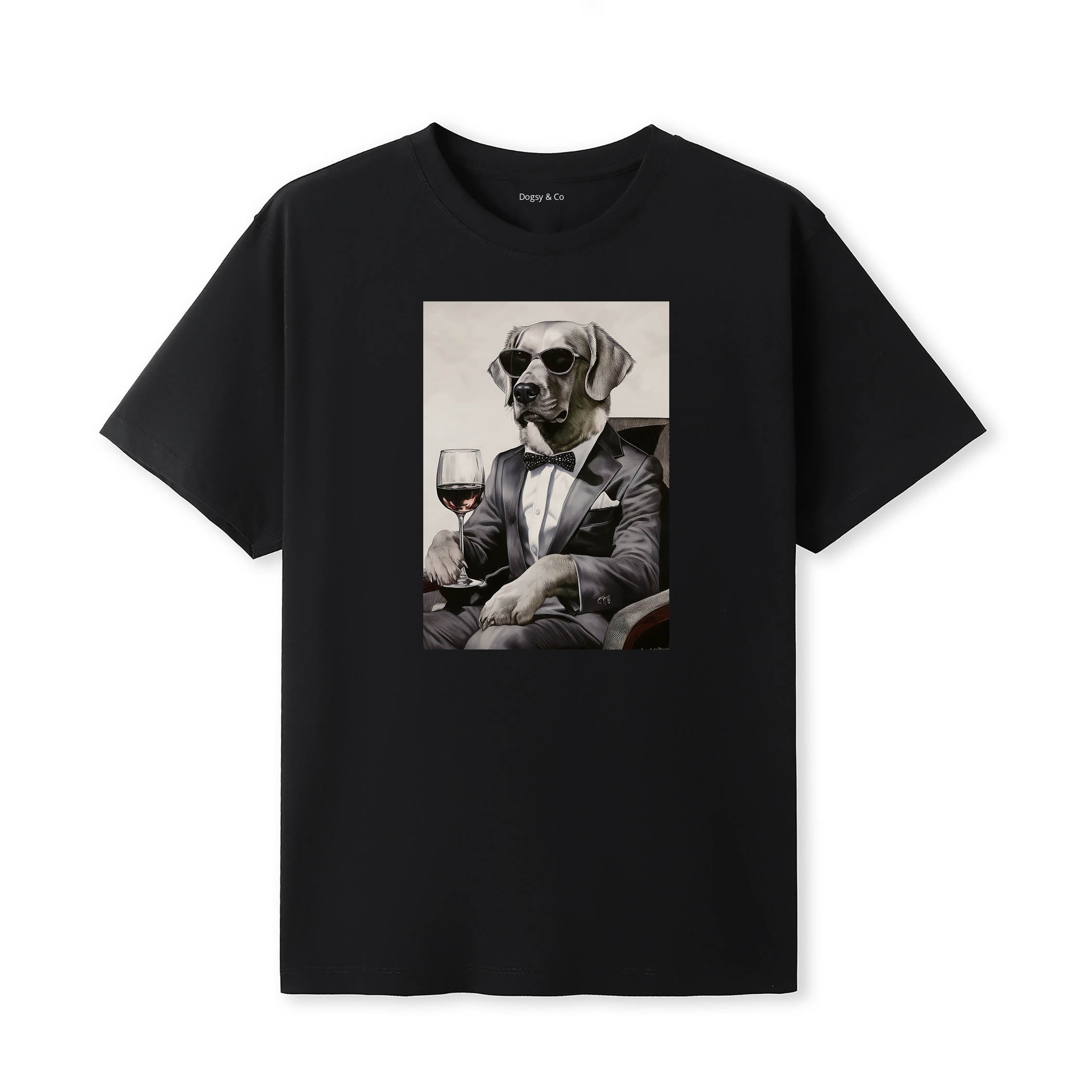 Golden Retriever distinguished gentleman dog t-shirt - black