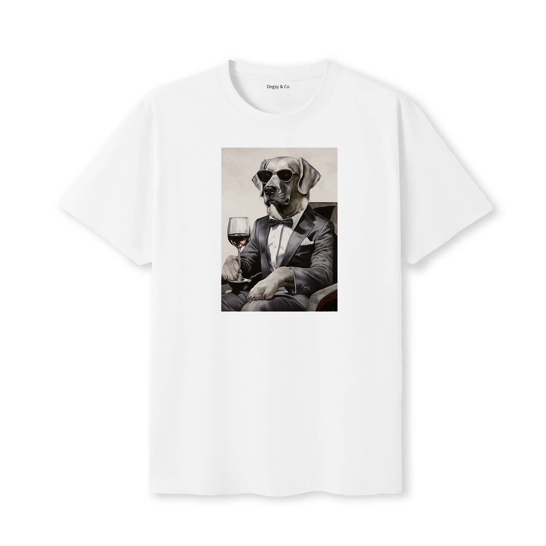 Golden Retriever distinguished gentleman dog t-shirt - white