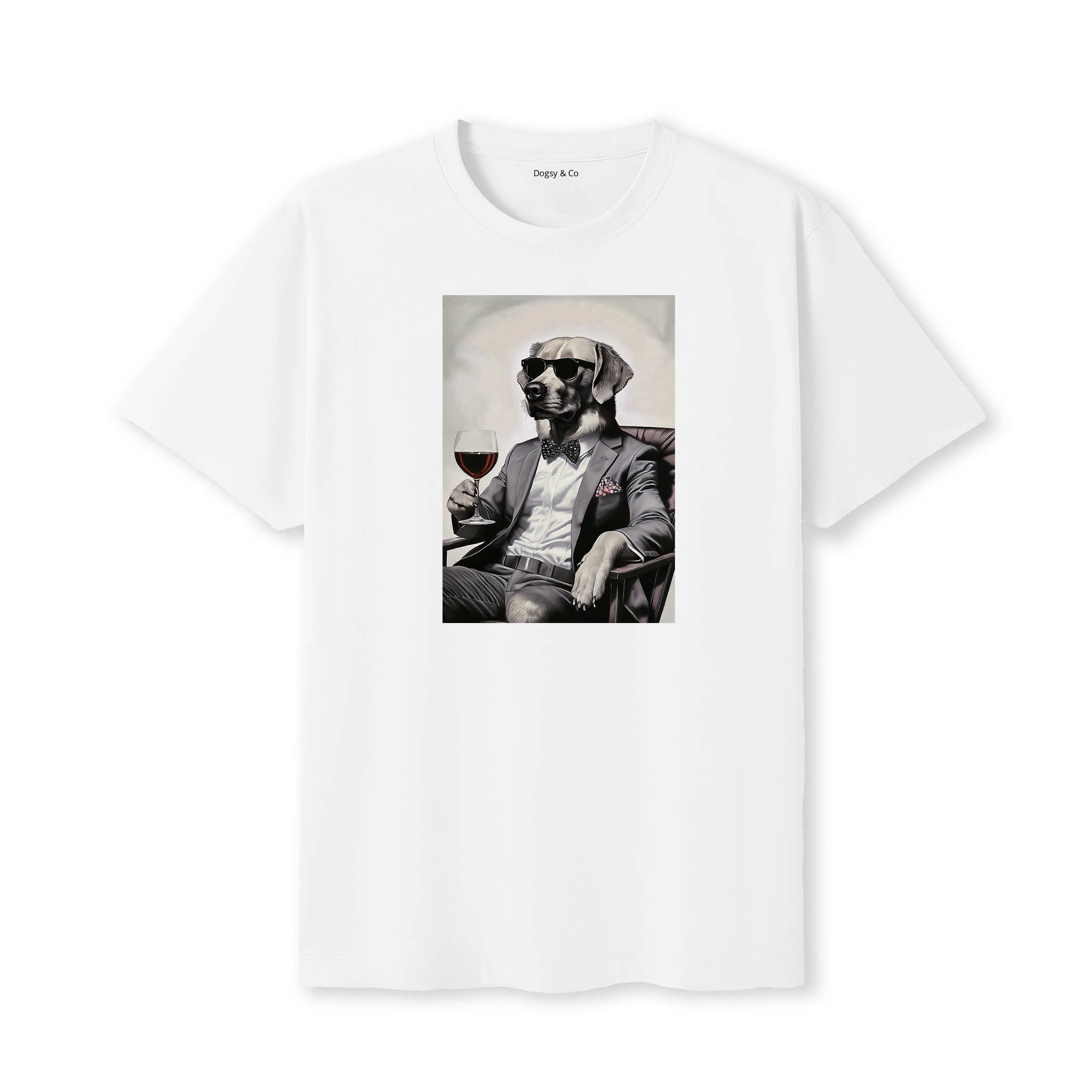 Golden Retriever distinguished gentleman dog t-shirt - white