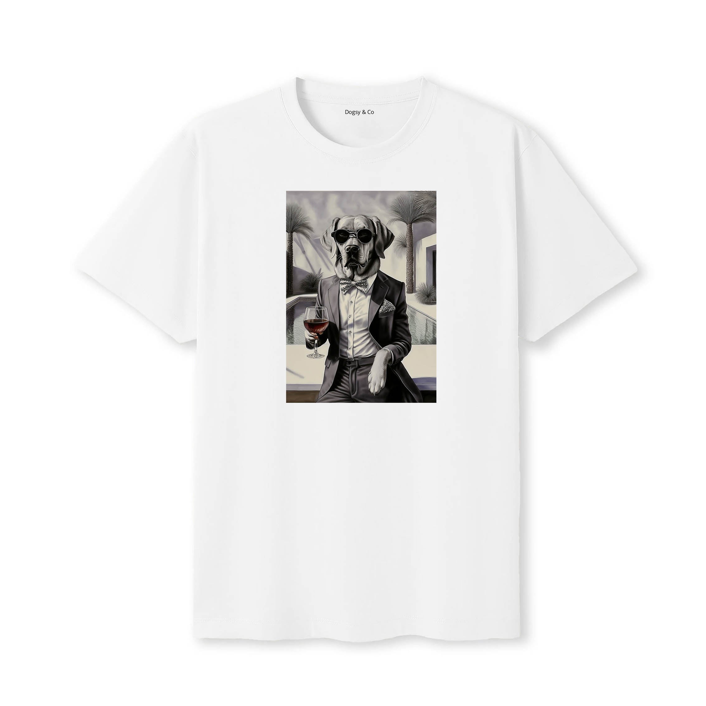 Golden Retriever distinguished gentleman dog t-shirt - white