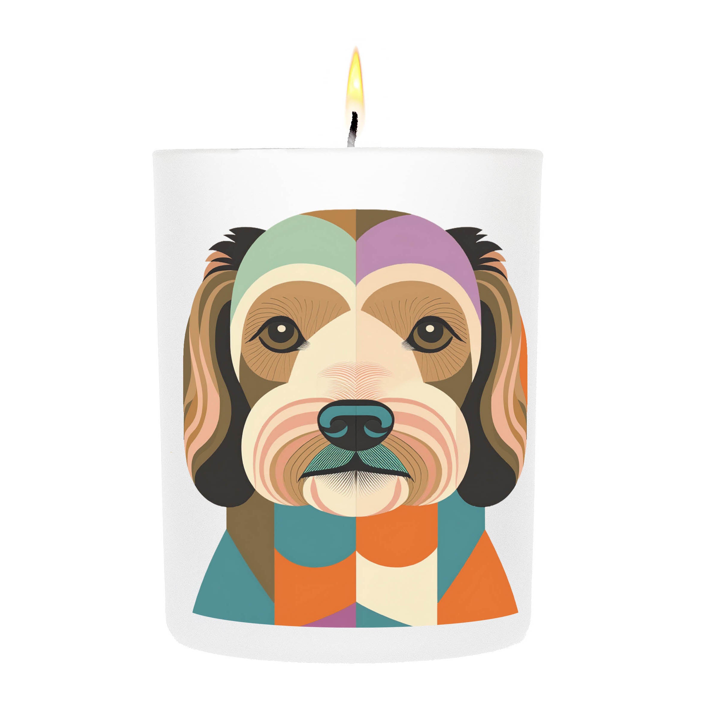 Goldendoodle Graphic Bold Dog Candle