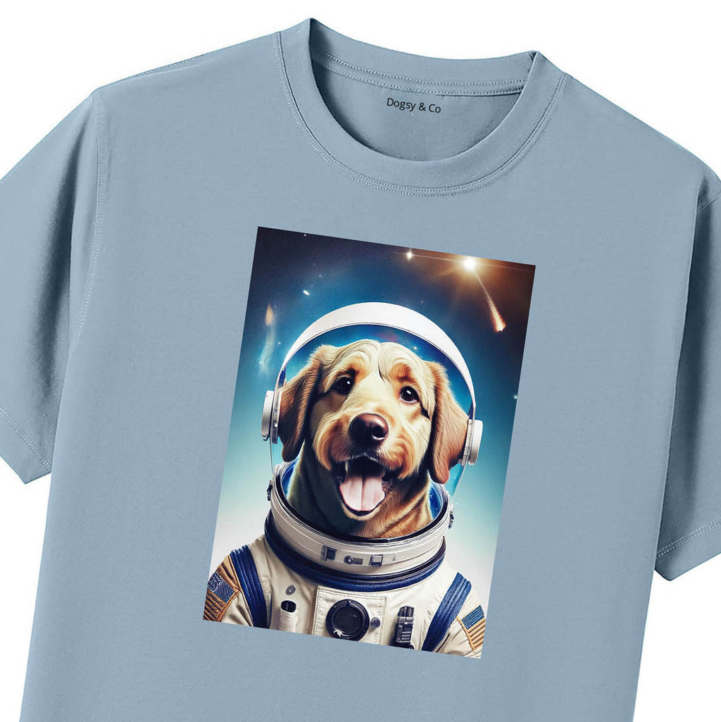 Blue T-Shirt Close Up