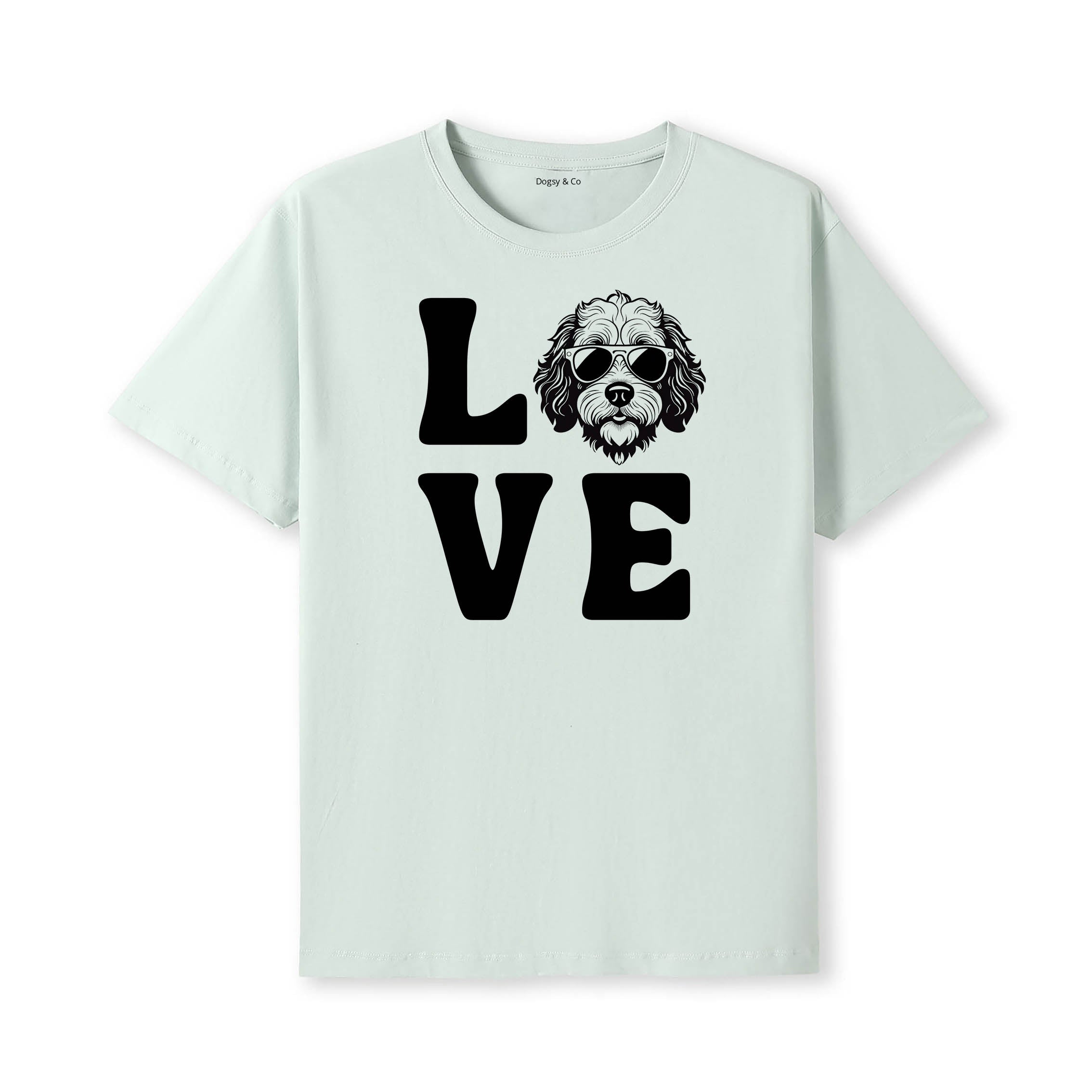 Goldendoodle LOVE DOGS Tshirt - Mint