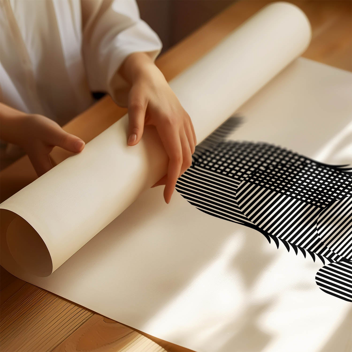 Gordon Setter Geometric Line Art mockup