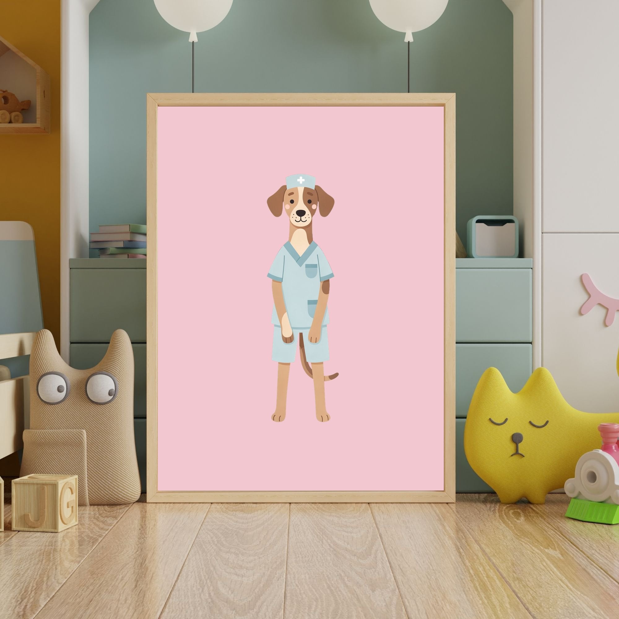 Great Dane Kids Nursery Wall Art Print Bundle — 22 Dog Costume Designs, 5 Colours, 6 Print Sizes | Digital Download