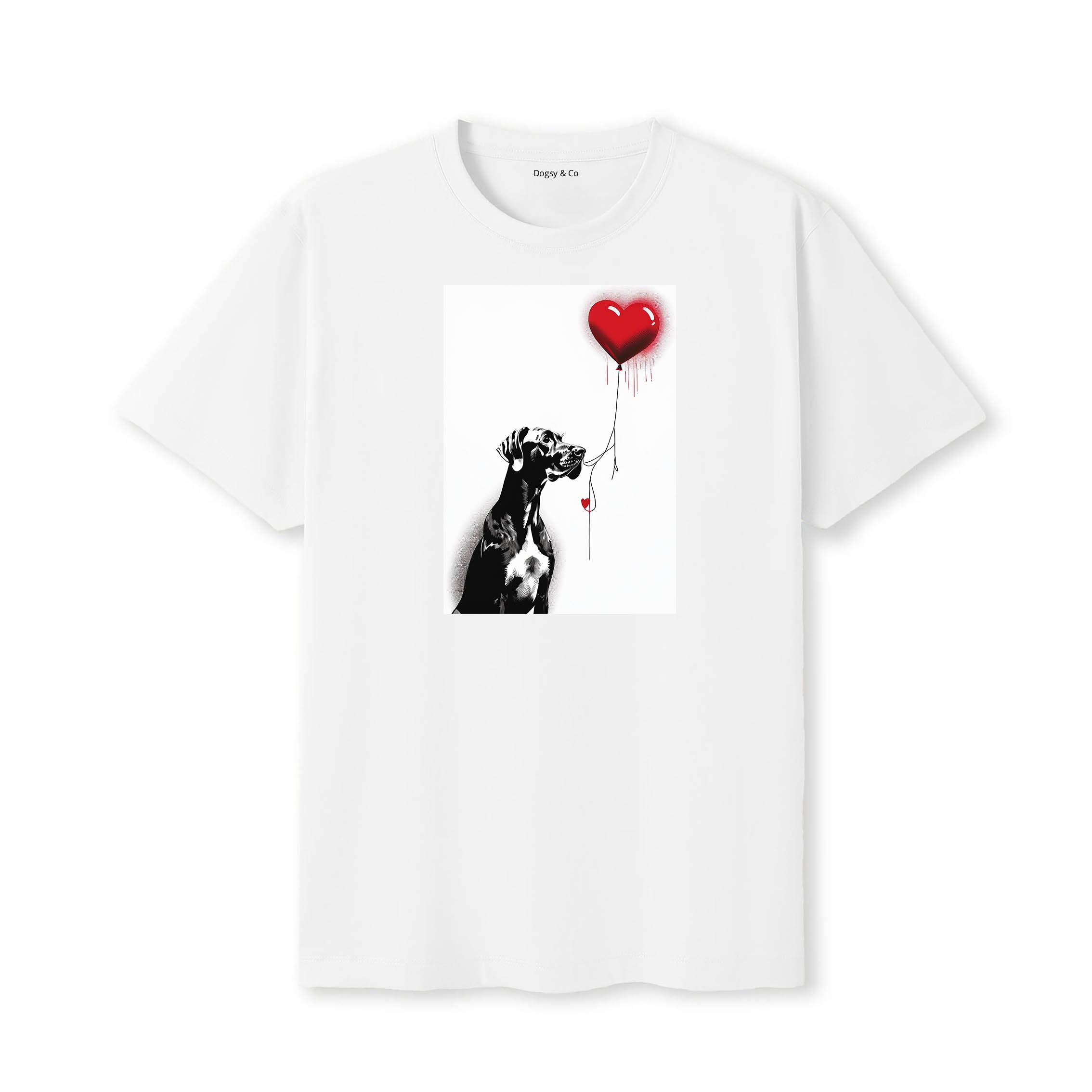 Great Dane 1 Dogsy T-Shirt White