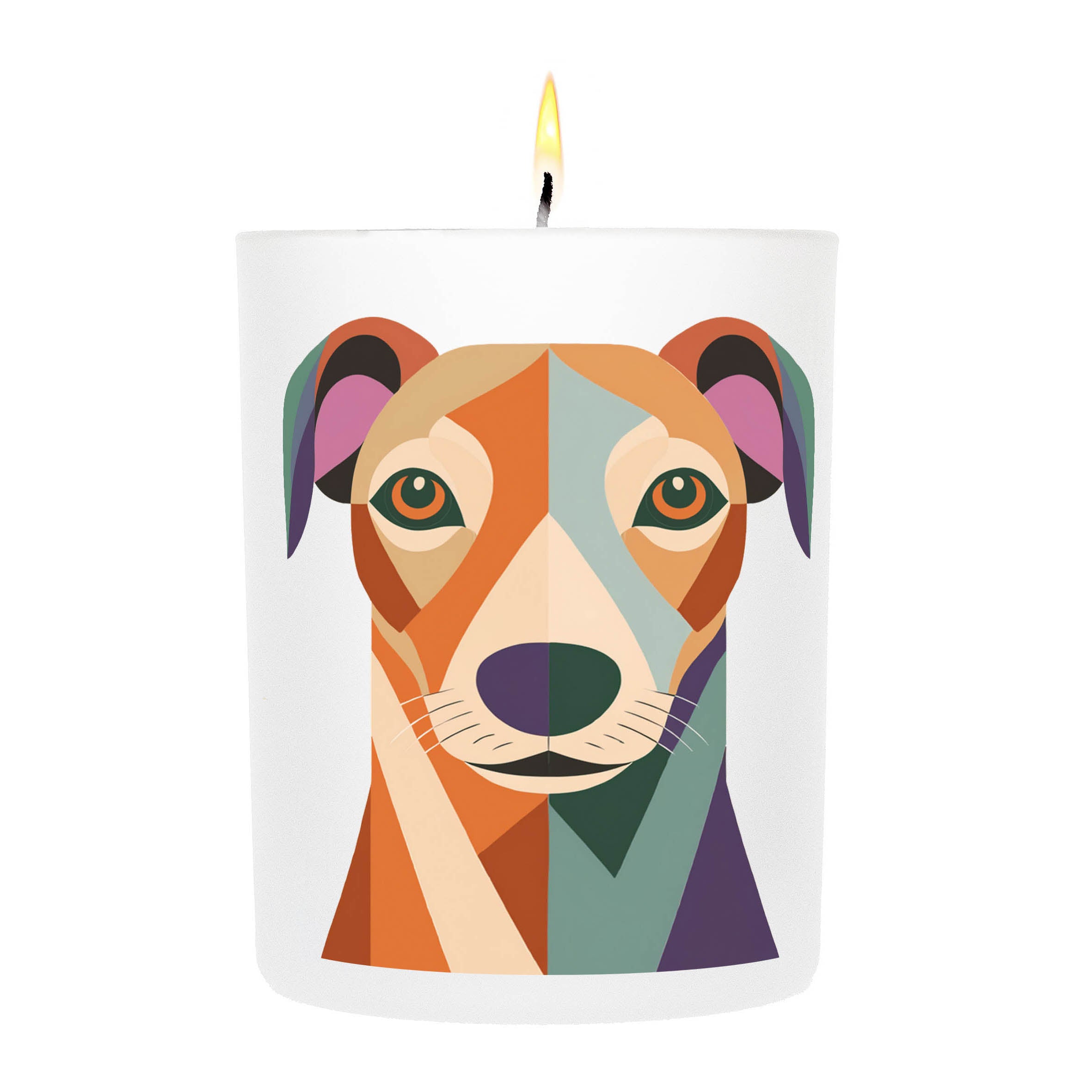 Greyhound Graphic Bold Dog Candle