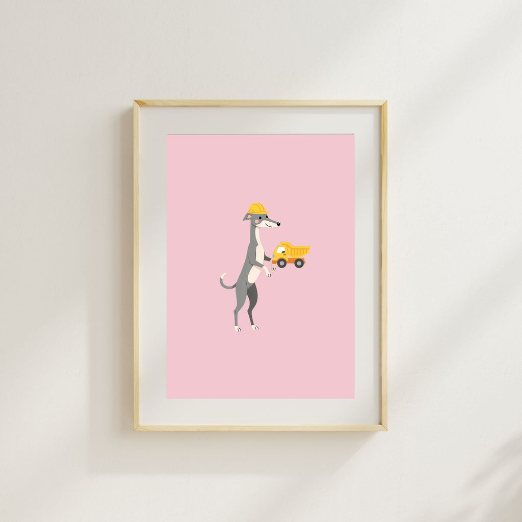 Greyhound Kids Nursery Wall Art Print Bundle — 22 Dog Costume Designs, 5 Colours, 6 Print Sizes | Digital Download
