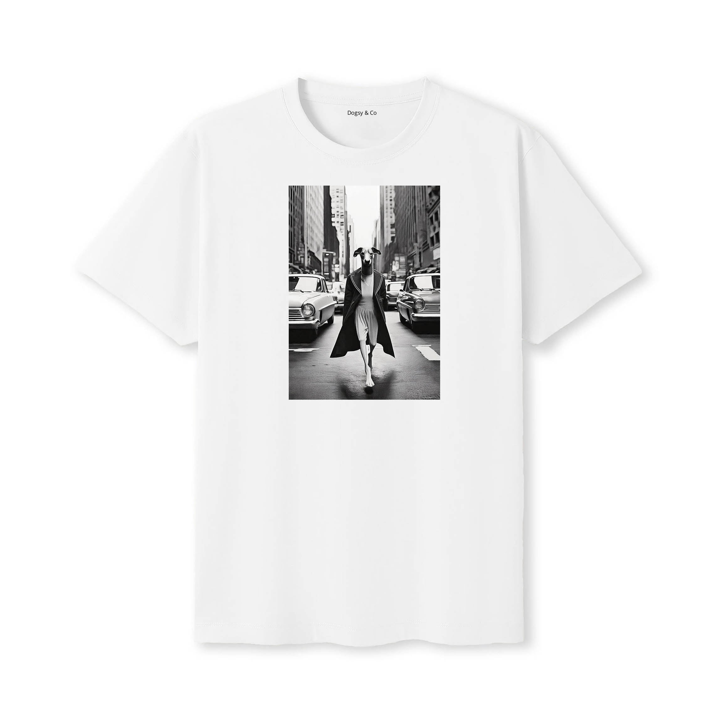 Greyhound Dogsy Dean T-Shirt White