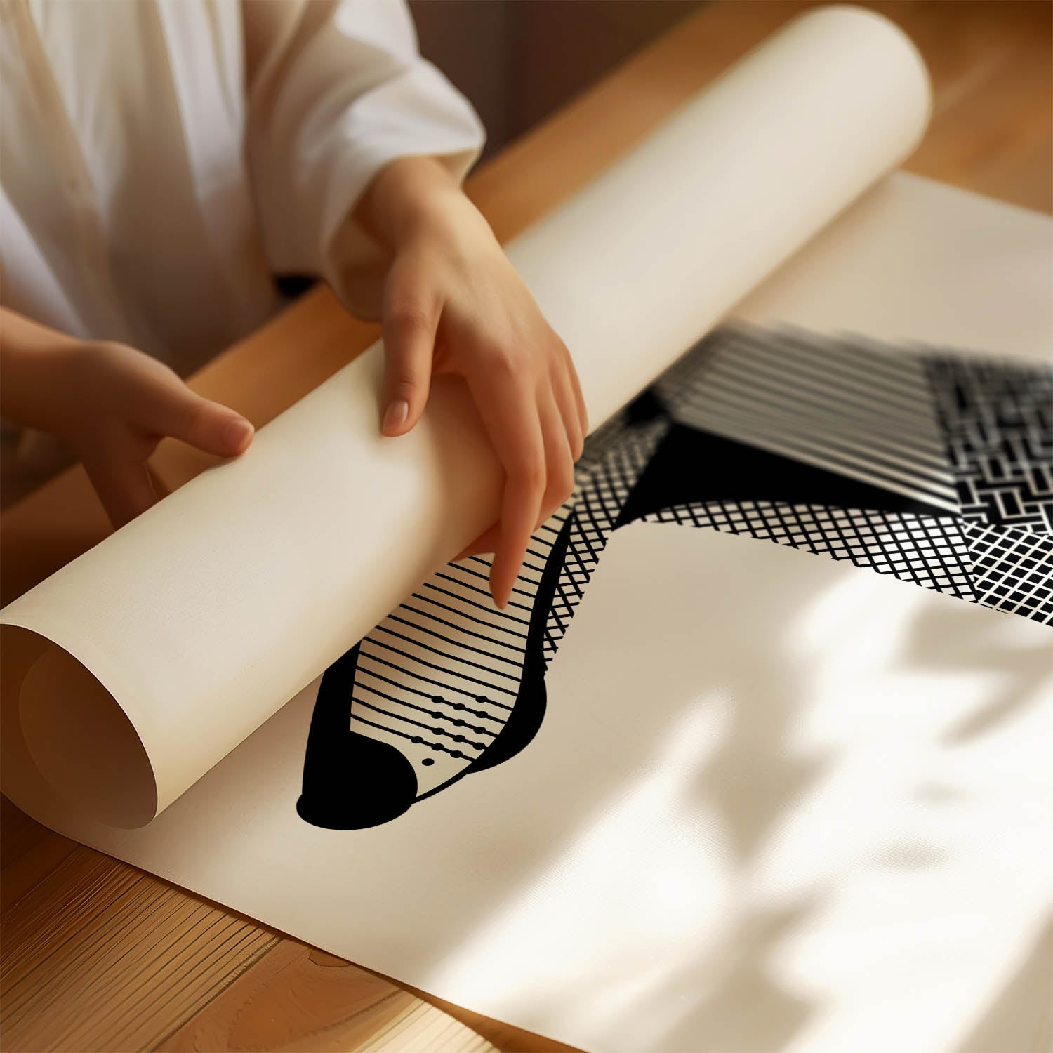 Greyhound Geometric Line Art mockup