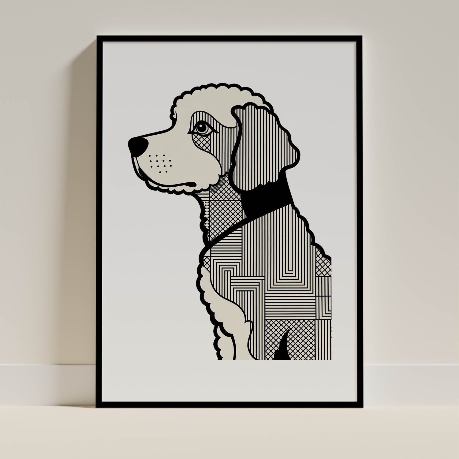 Groodle Geometric Line Art mockup