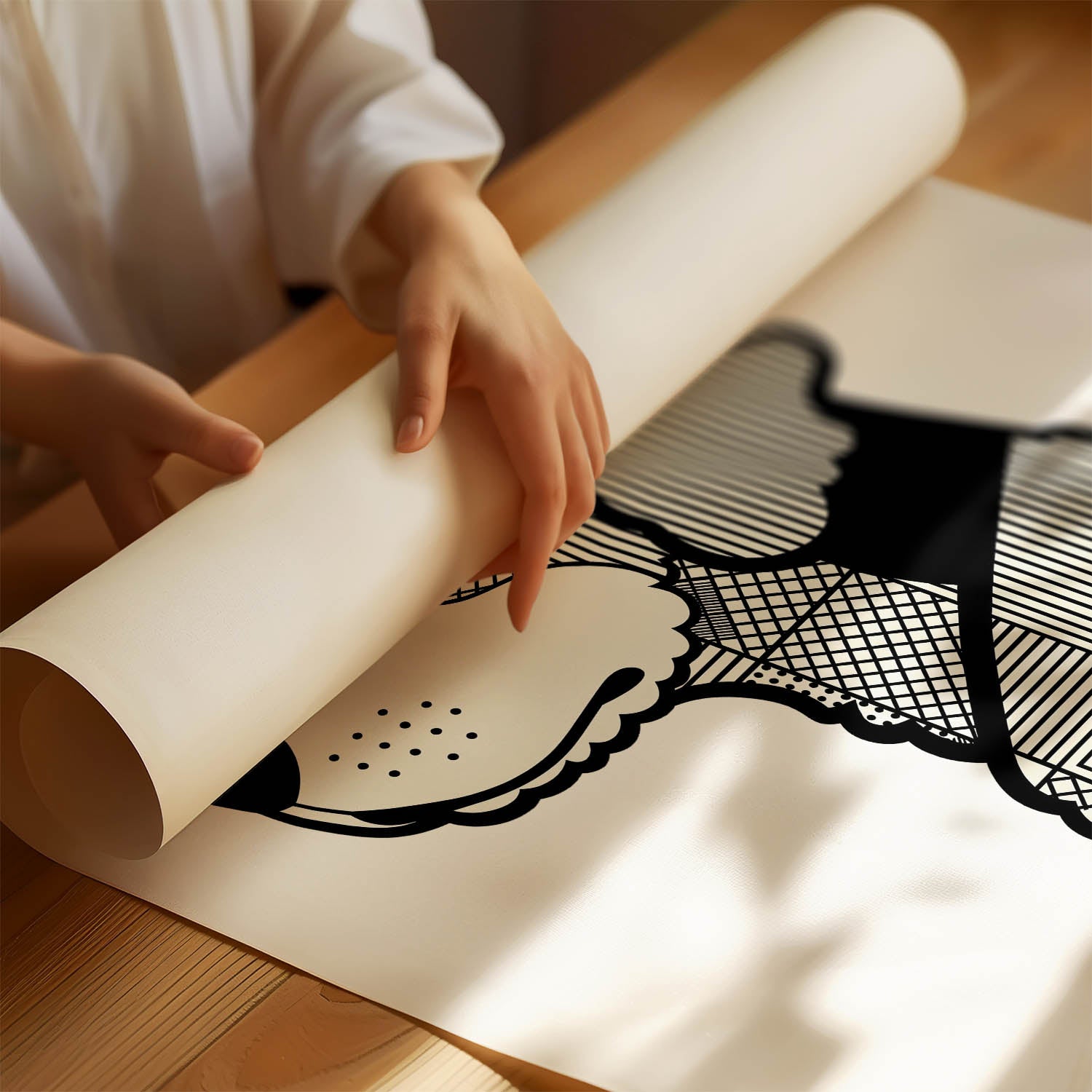 Groodle Geometric Line Art mockup