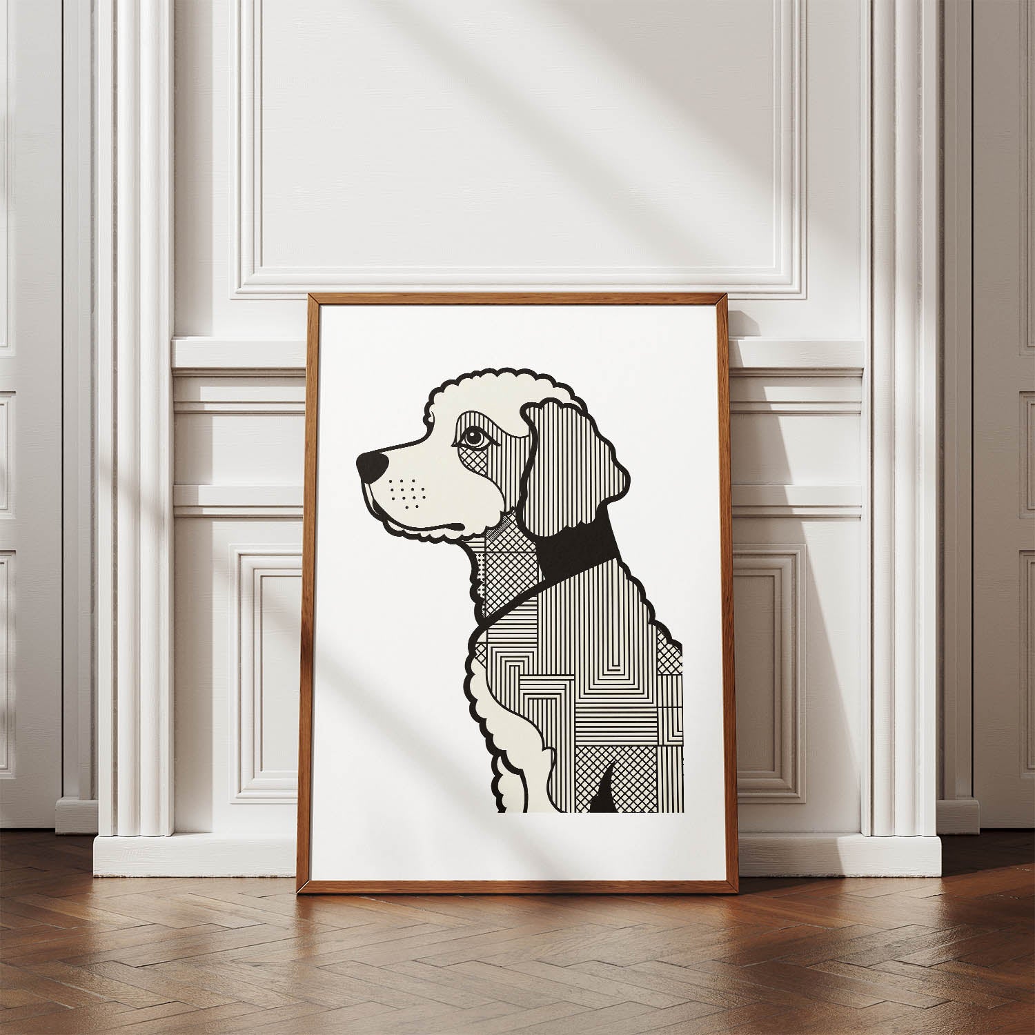 Groodle Geometric Line Art mockup