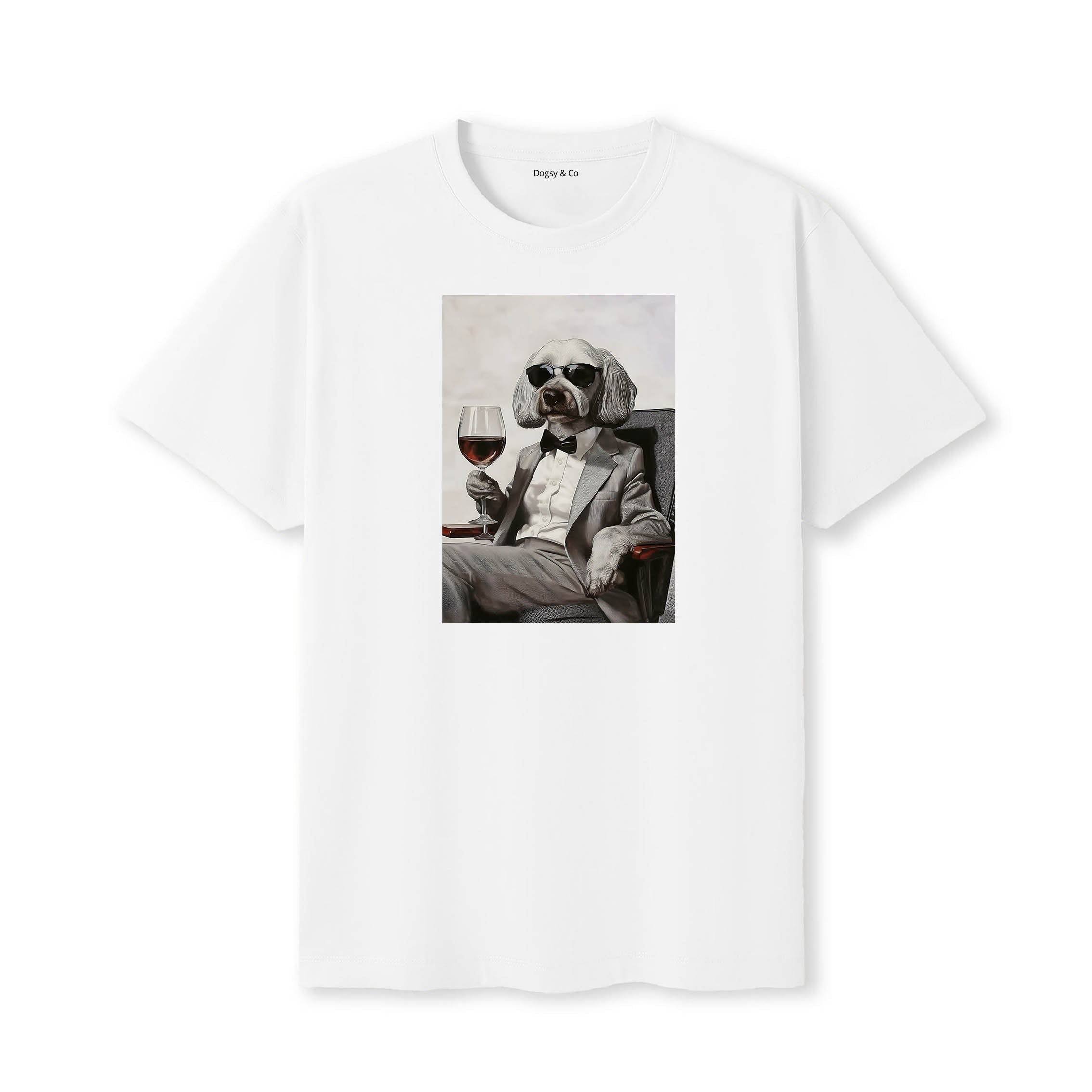 Havanese distinguished gentleman dog t-shirt - white