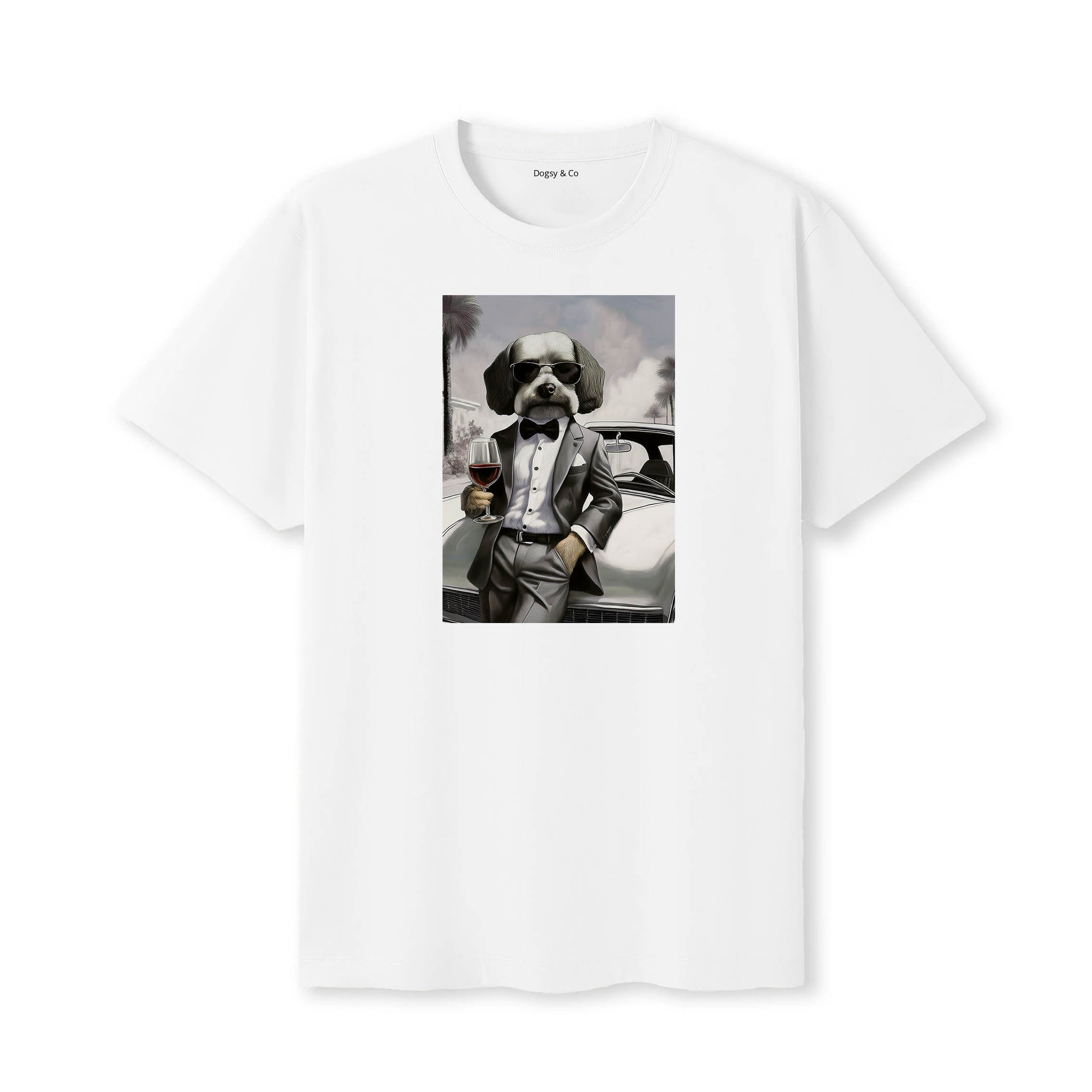 Havanese distinguished gentleman dog t-shirt - white