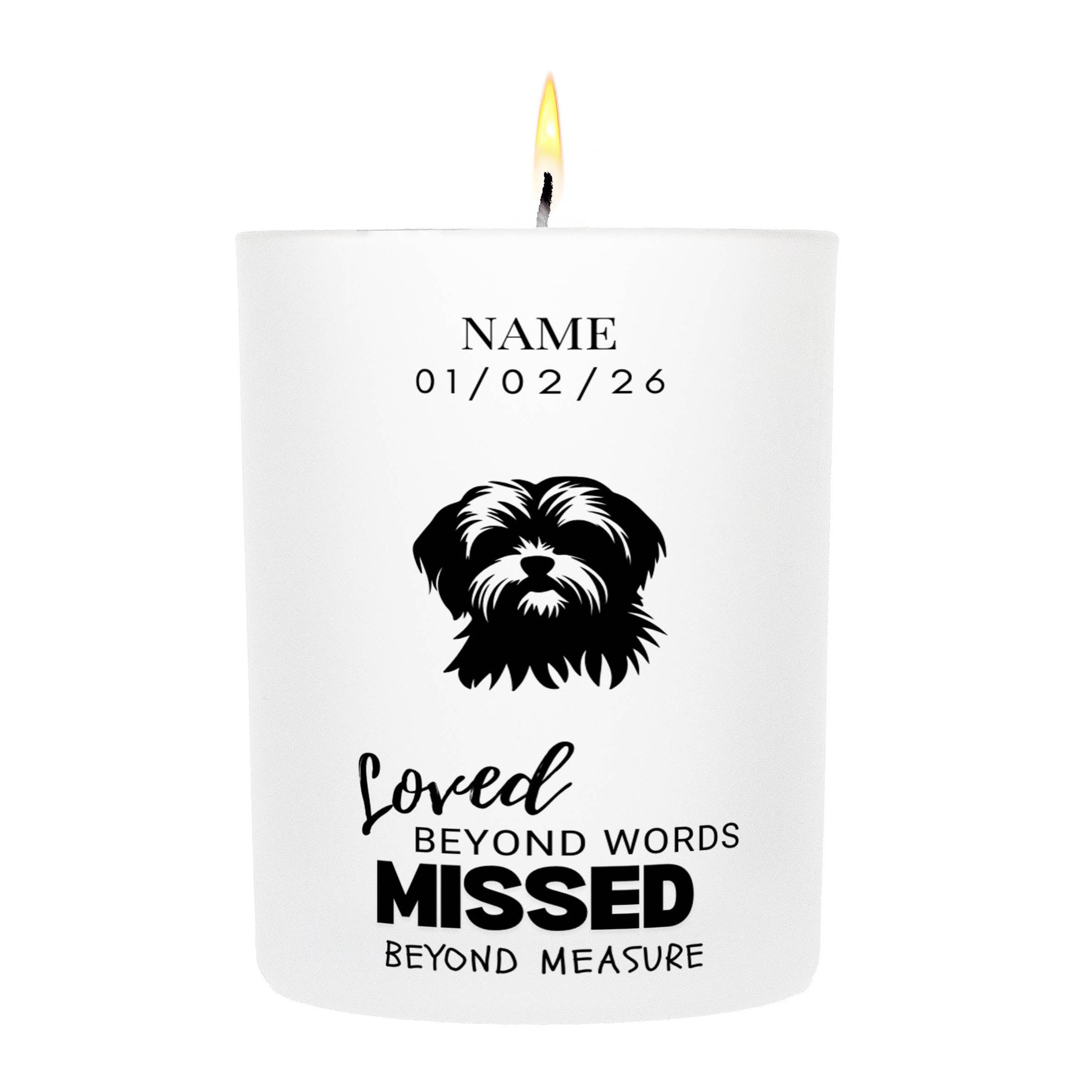 Havanese – Loved Beyond Words, Missed Beyond Measure Custom Candle